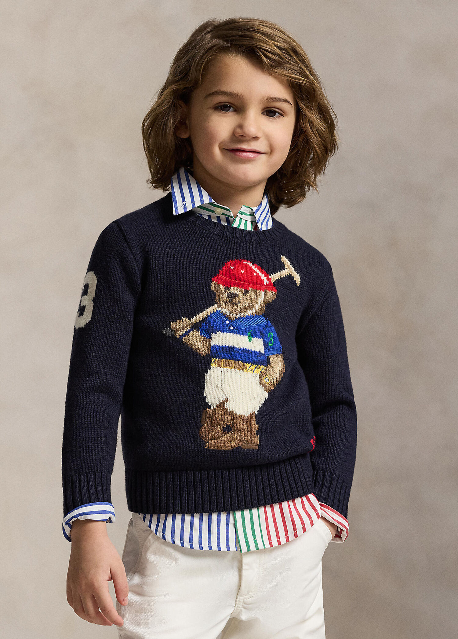 Polo Bear Lacivert Erkek Çocuk Kazak