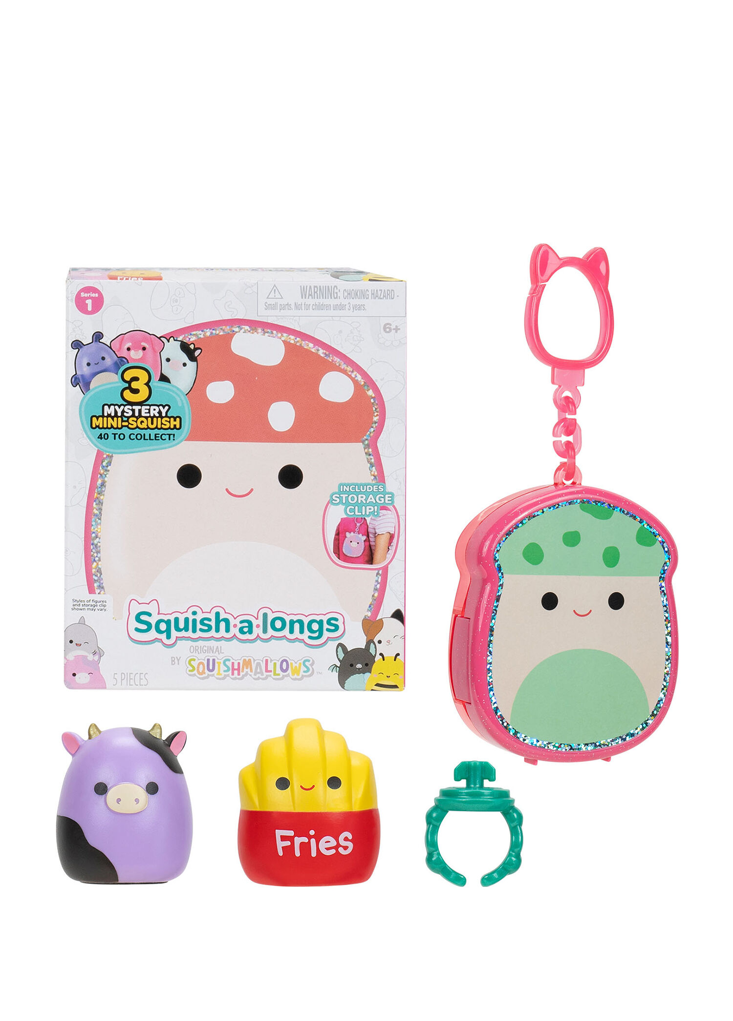 Squish-a-longs 3 Seri 1 Figür ve Yüzük Çantalı Sürpriz Oyuncak