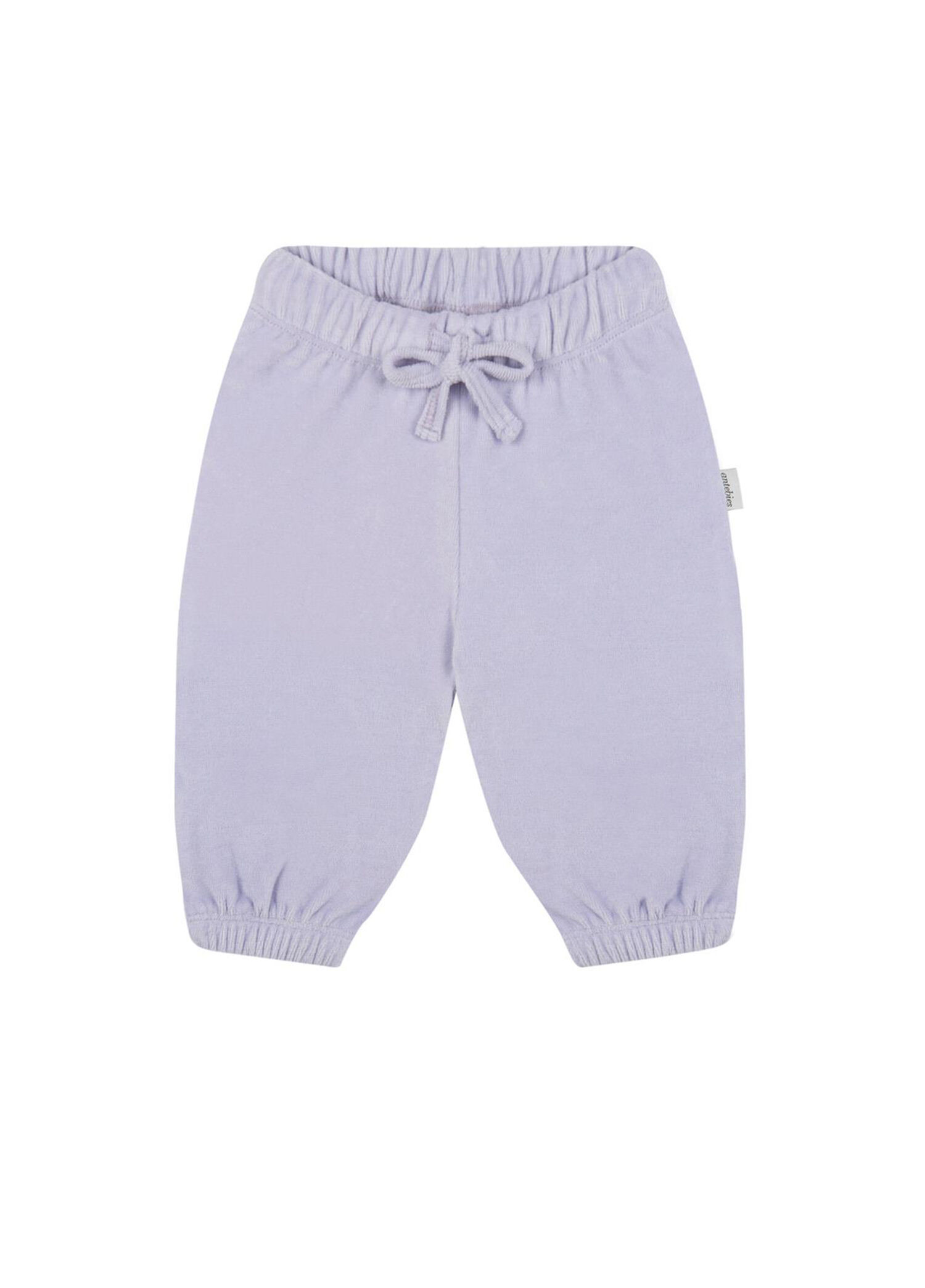 Lila Kadife Kız Bebek Eşofman Pantolon
