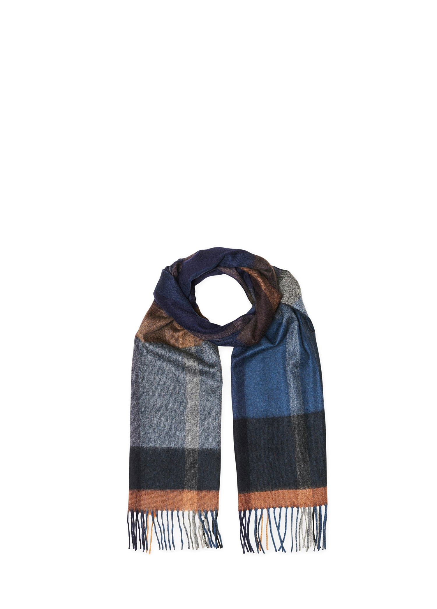 Beymen Colorblocked Ekose Desenli Püsküllü Erkek Kaşmir A. 1 Beymen Colorblocked Ekose Desenli Püsküllü Erkek Kaşmir A. 1