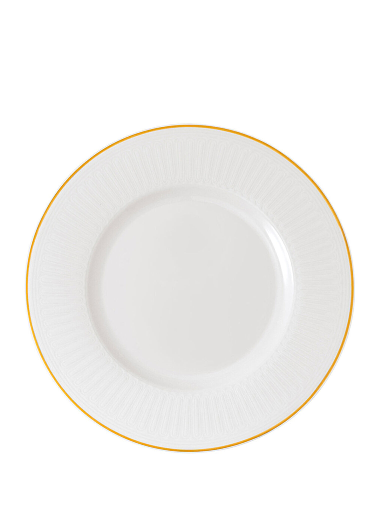 Chateau Septfontaines Beyaz Gold Porselen Ordövr Tabağı 25 cm