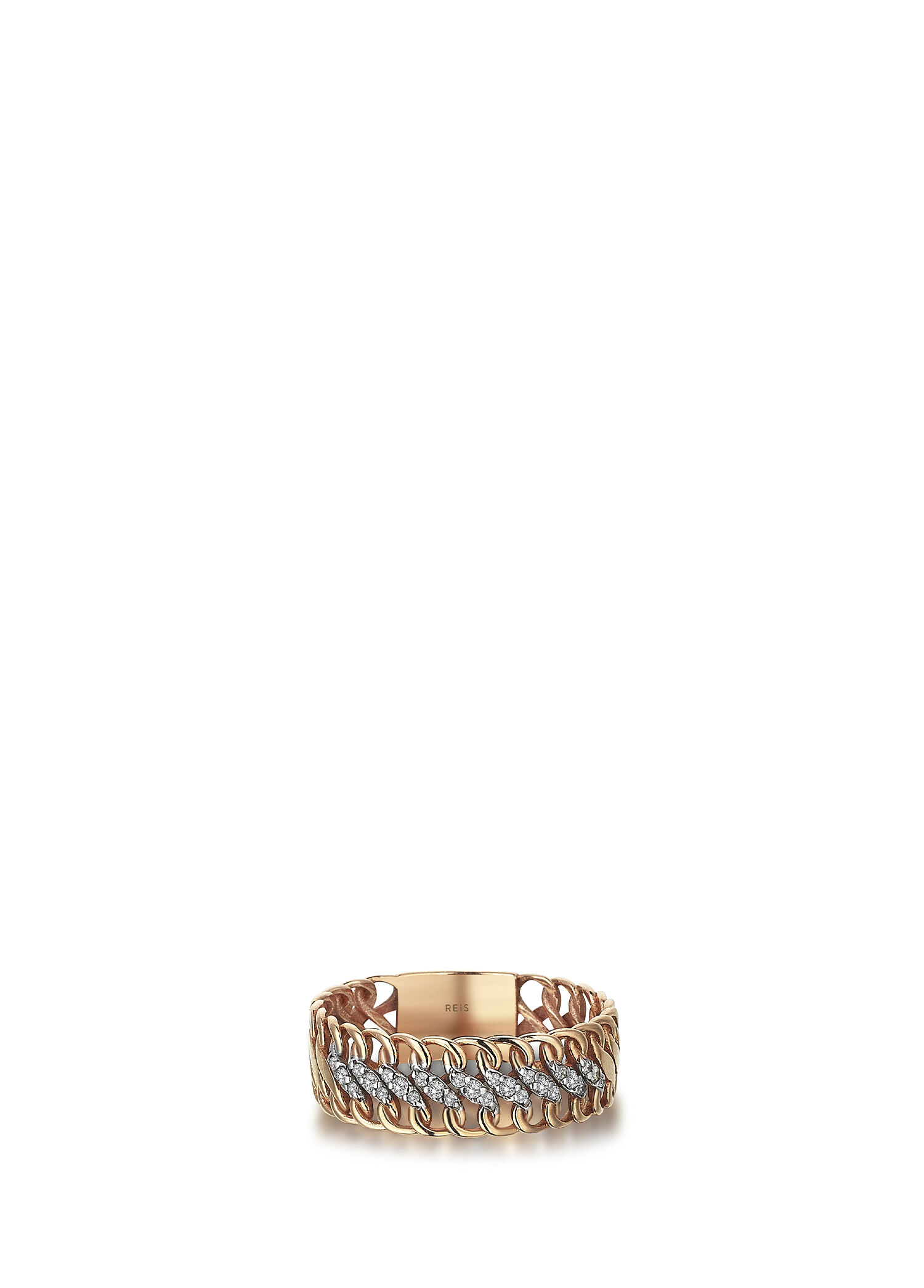 Wien 14 Ayar Rose Gold Kadın Pırlanta Yüzük