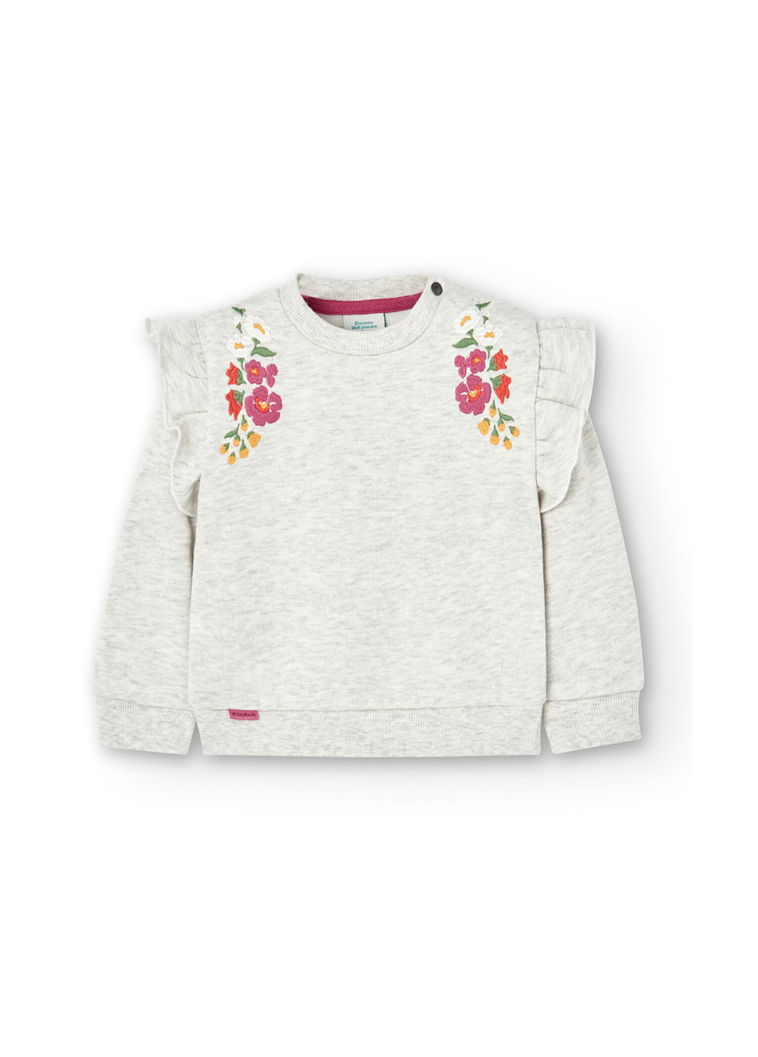 Ekru Kız Çocuk Sweatshirt