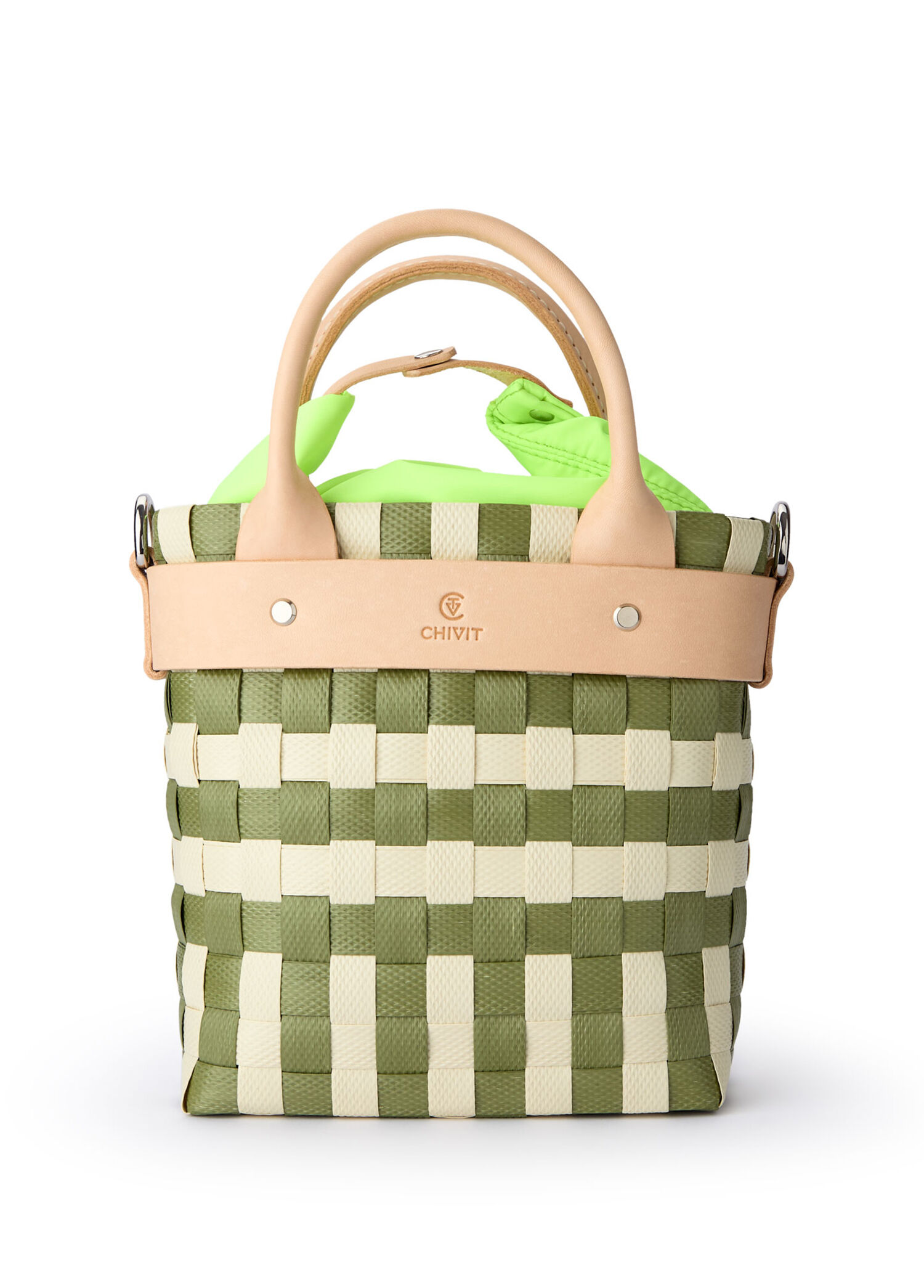 Chivit Olive Kadın Aperlai Basket Bag Yeşil El Yapımı Kadın Omuz Çantası 1592667 | Beymen