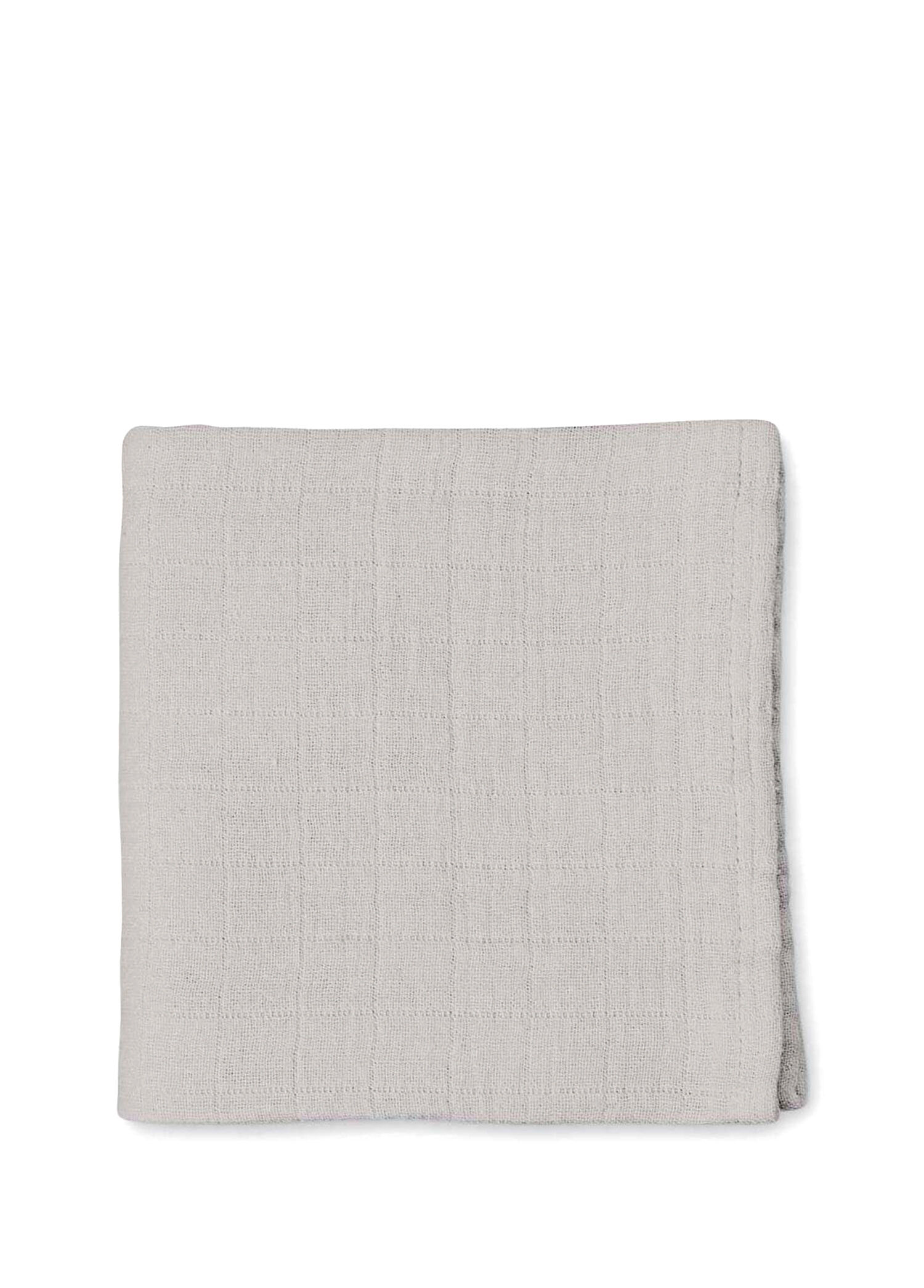 %100 Pamuk Cotton Grey Müslin Bebek Örtüsü 100x100 cm