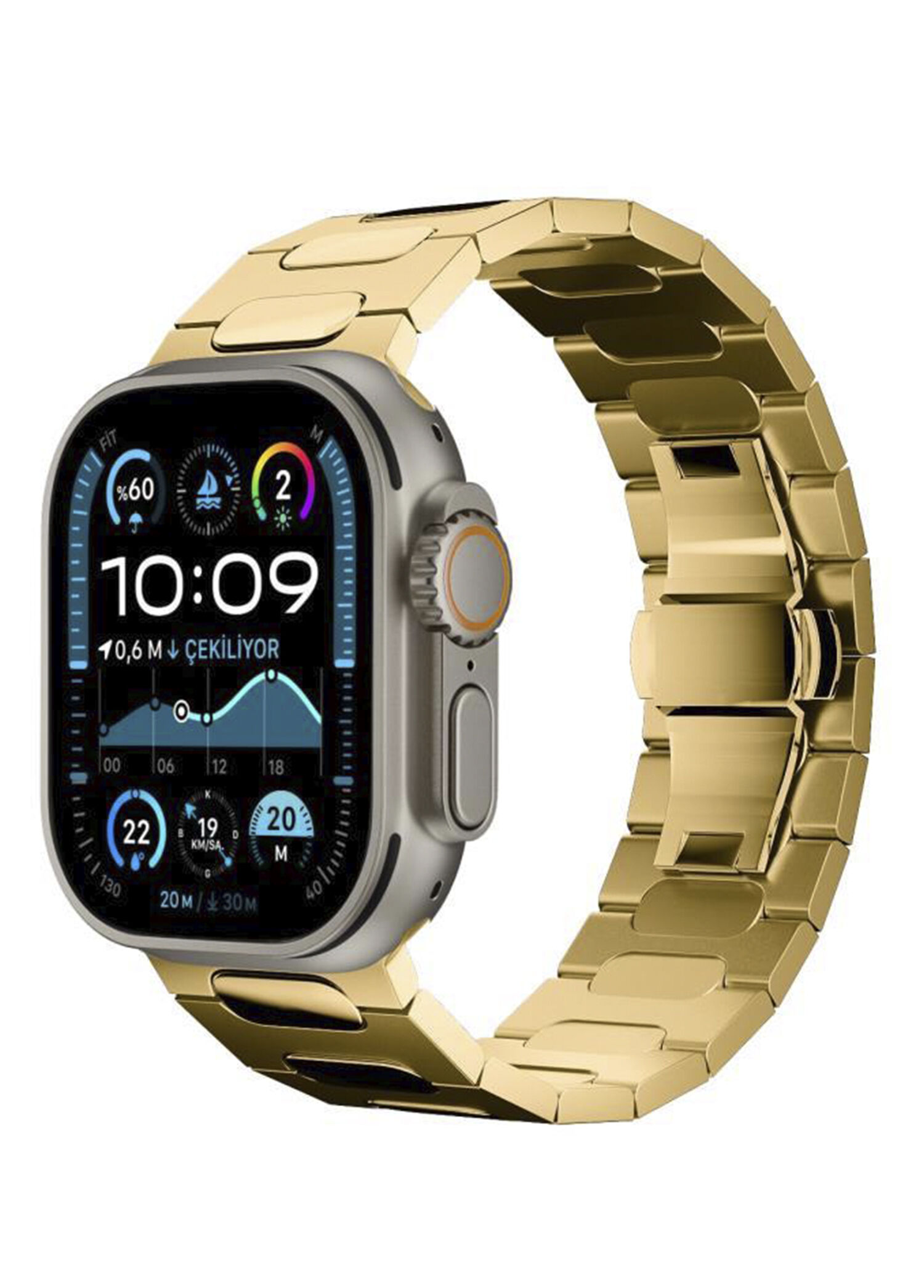 Titanova Apple Watch Uyumlu Titanyum Akıllı Saat Kordon