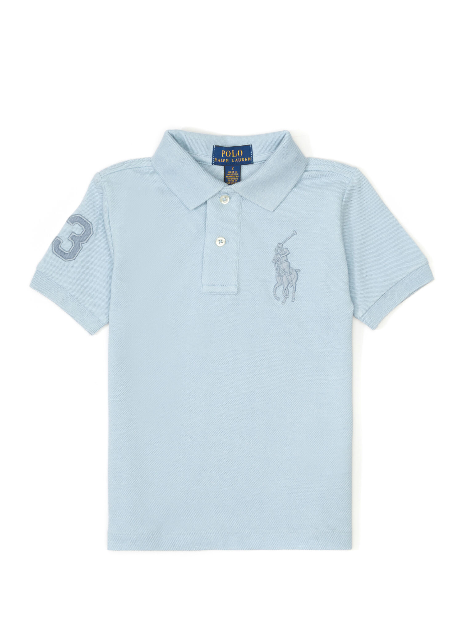 Açık Mavi Polo Yaka Erkek Çocuk T-shirt