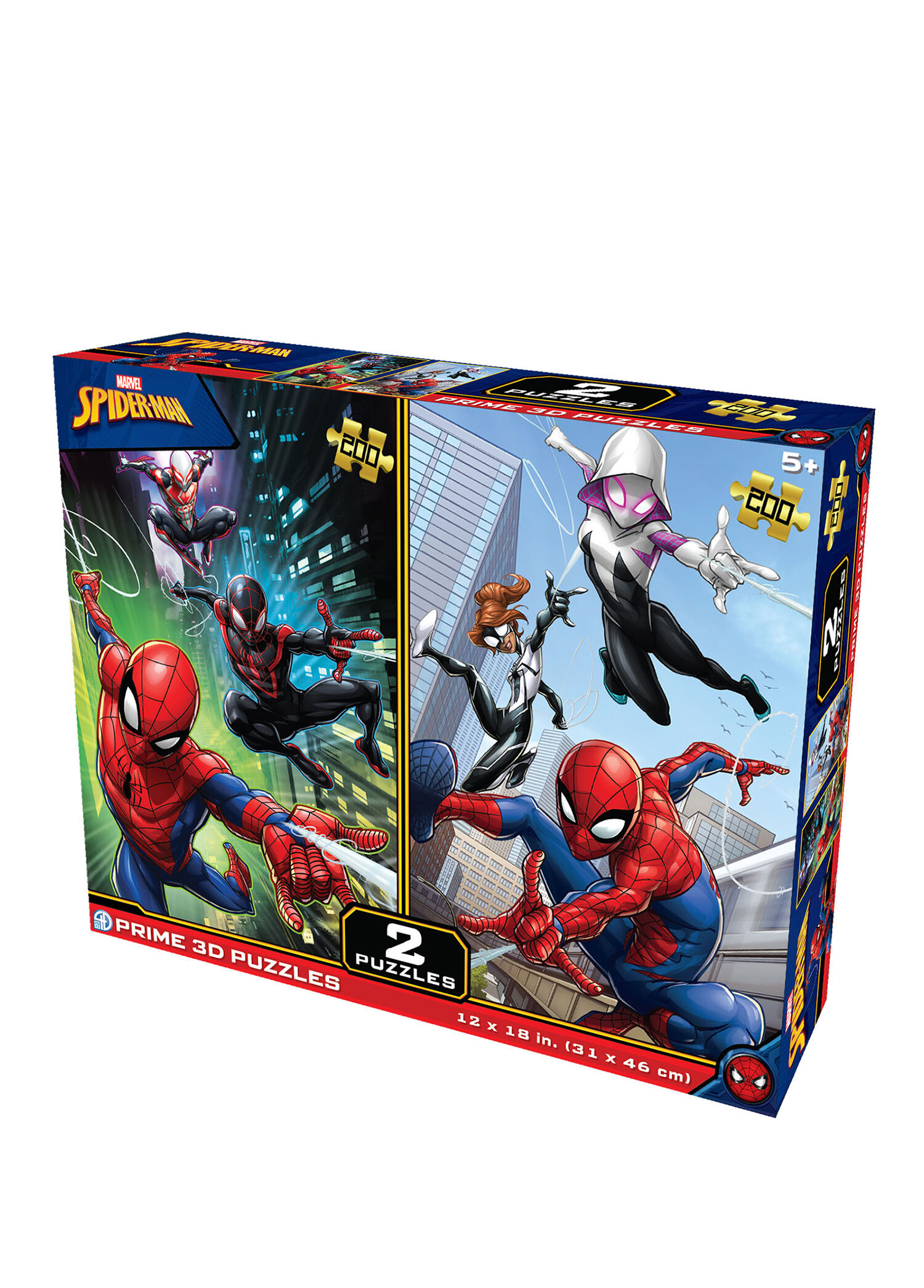 Marvel Spider-Man 200 Parça 2'li 3D Puzzle