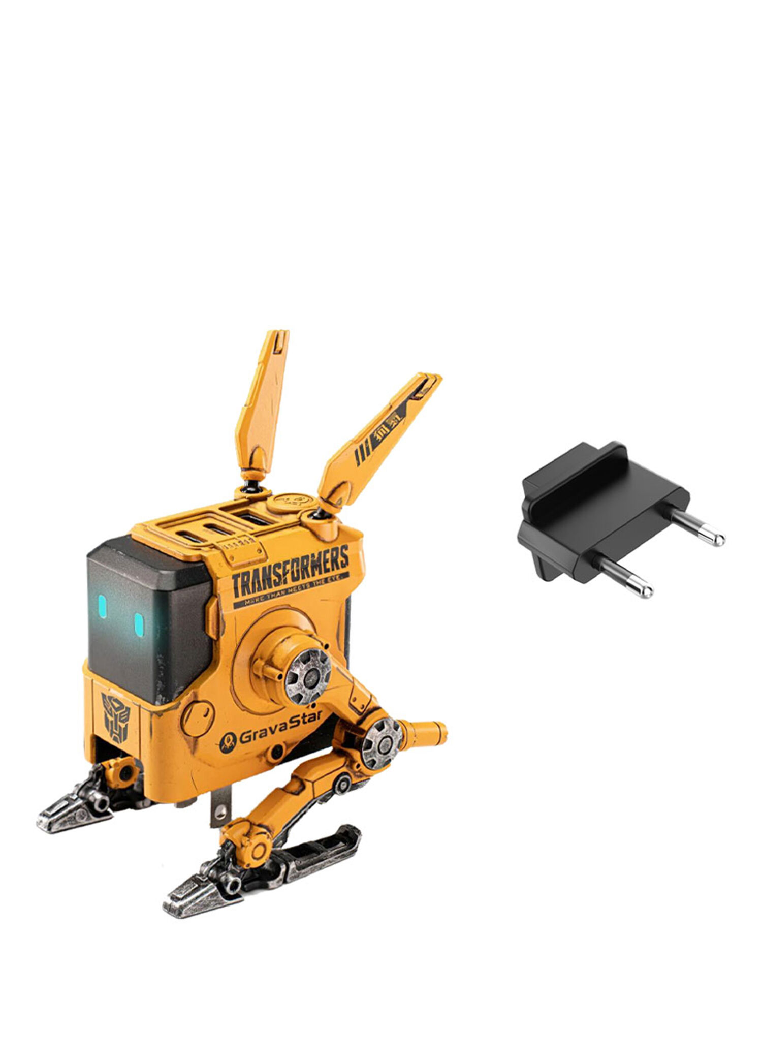 Alpha65 Sarı Özel Seri Robot Figürlü Hızlı Şarj Adaptörü 65W