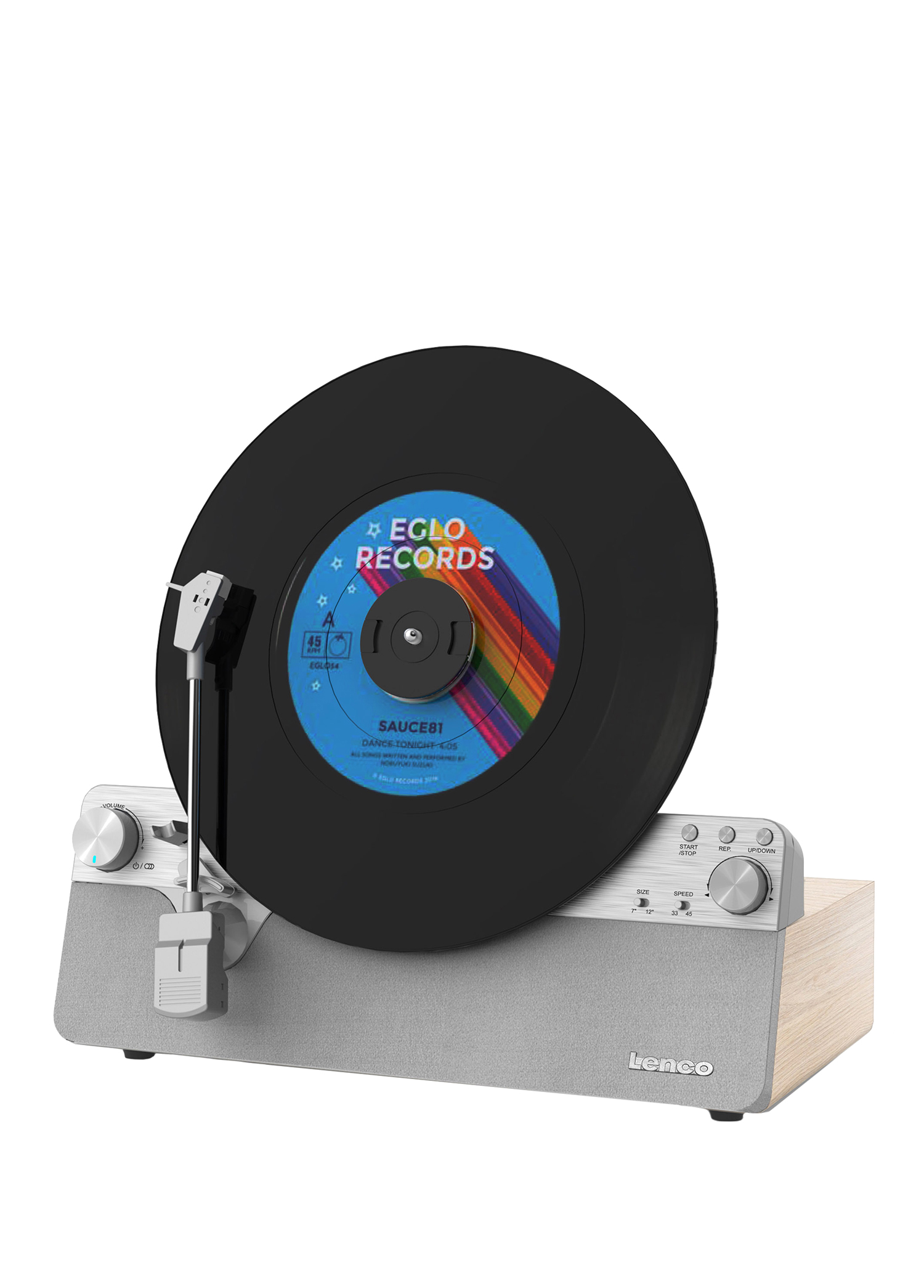 Dikey Plak Çalar LSA-071 Retro Tasarım ve Modern Dahili Hoparlörlü Bluetooth Pikap