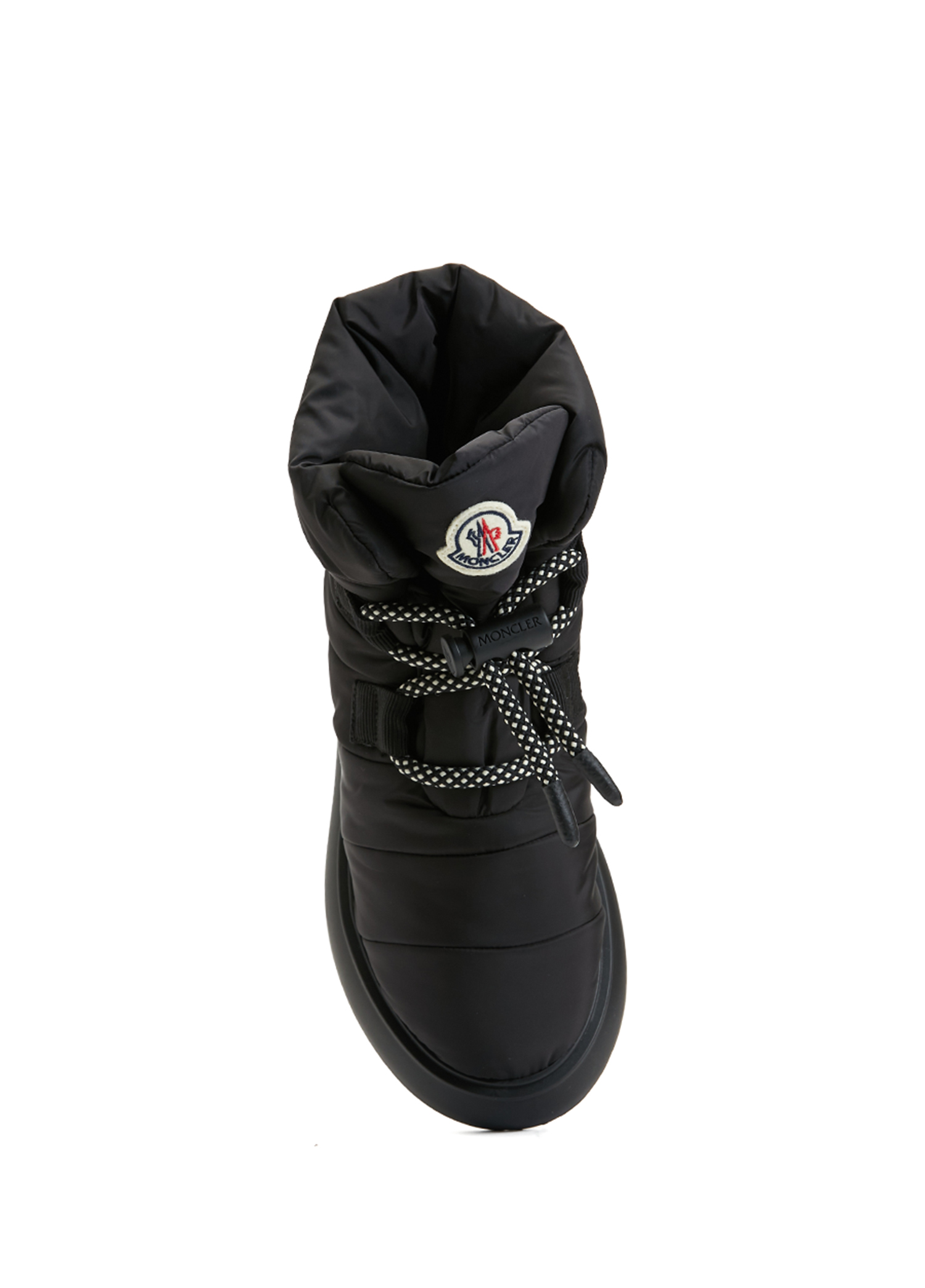 Moncler Black Logo Detailed Womens Boots