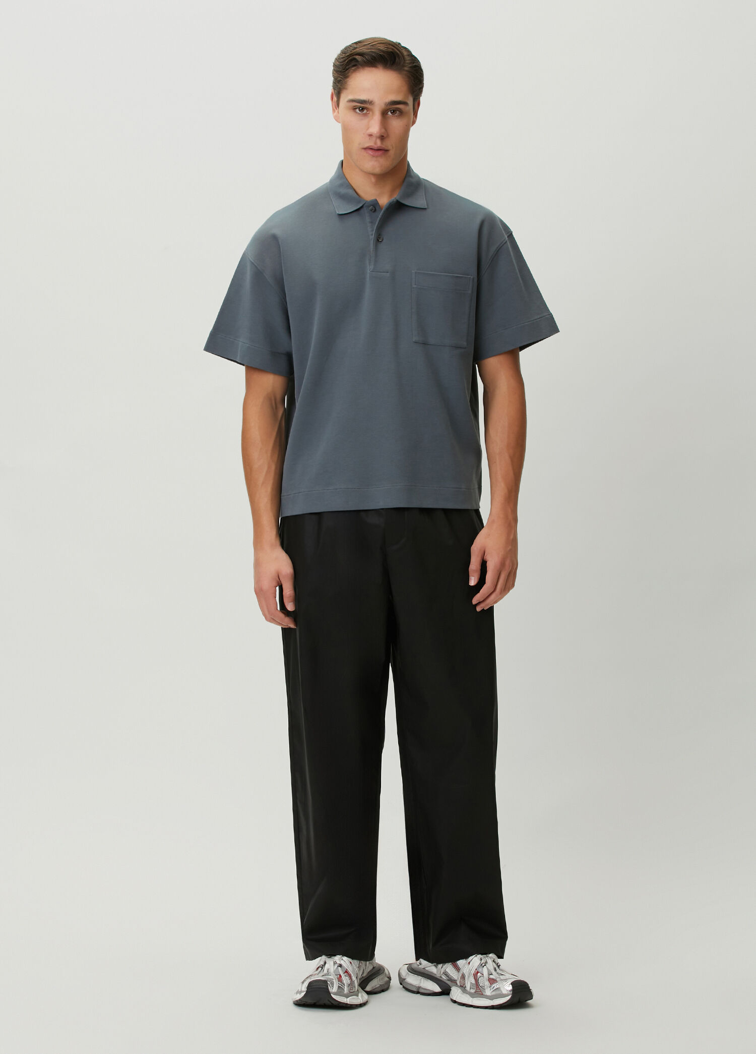 Siyah Beli Kordonlu Pantolon