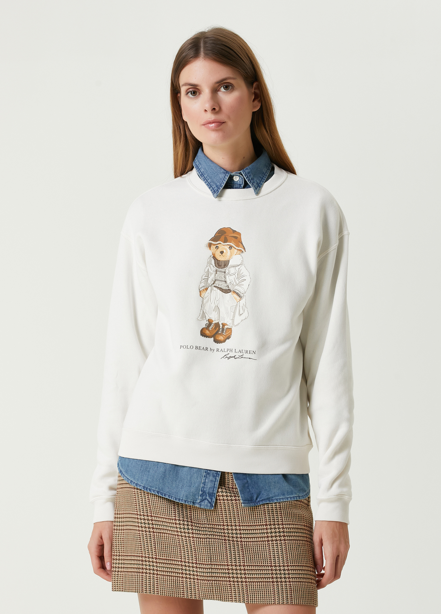 Polo Bear Krem Sweatshirt