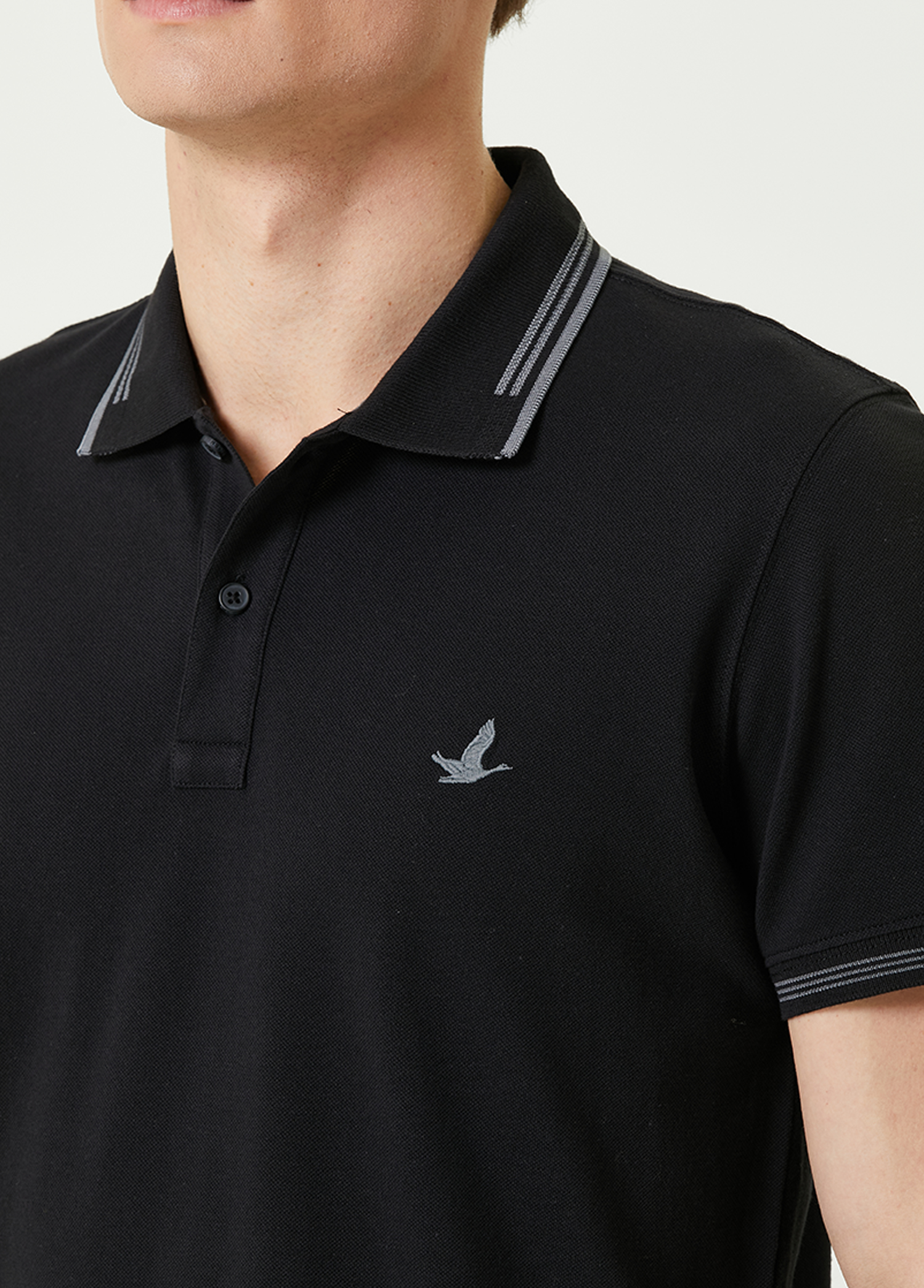 Beymen Comfort Fit Siyah Polo Yaka T-shirt. 5 Beymen Comfort Fit Siyah Polo Yaka T-shirt. 5