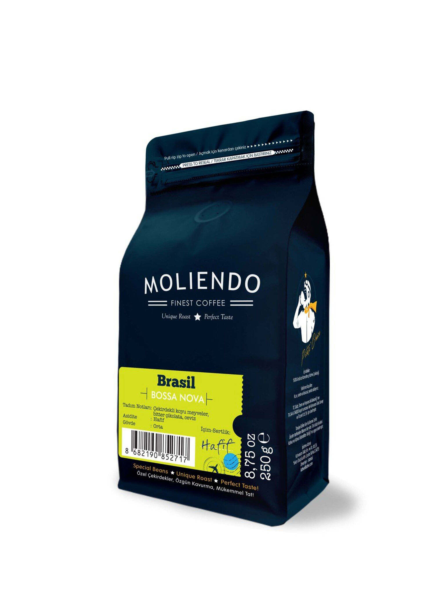 Brasil Bossa Nova Yöresel Çekirdek Kahve 250 gr
