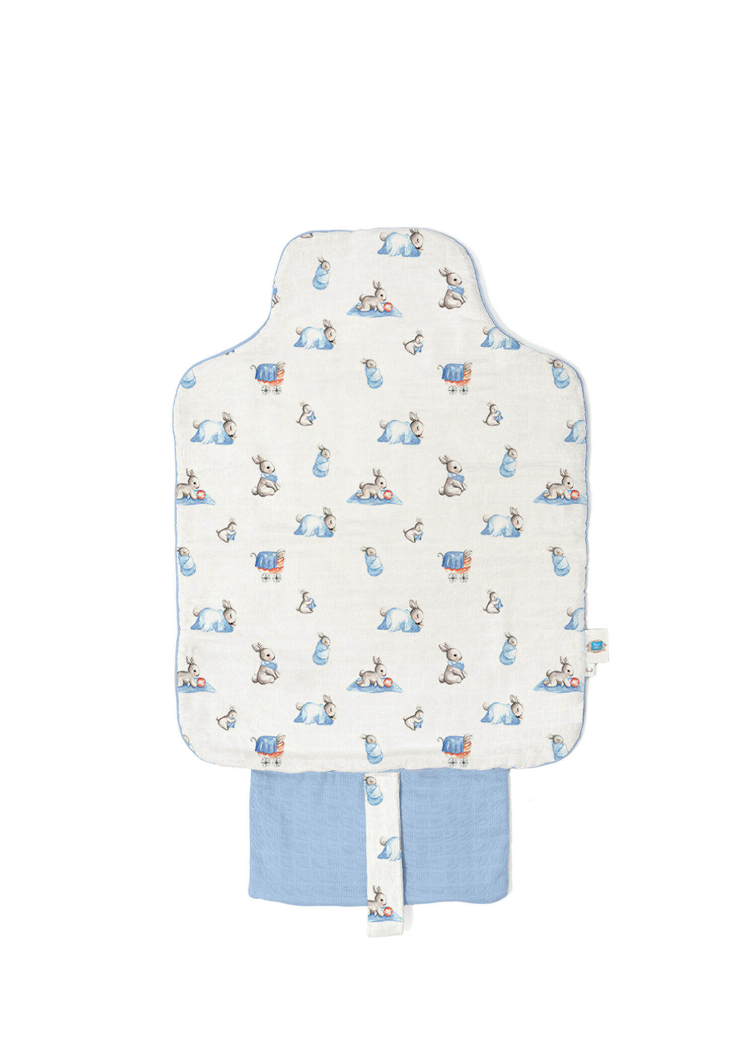%100 Pamuk Bébé Lapin Çantalı Pratik Katlanabilir Bebek Alt Değiştirme Matı