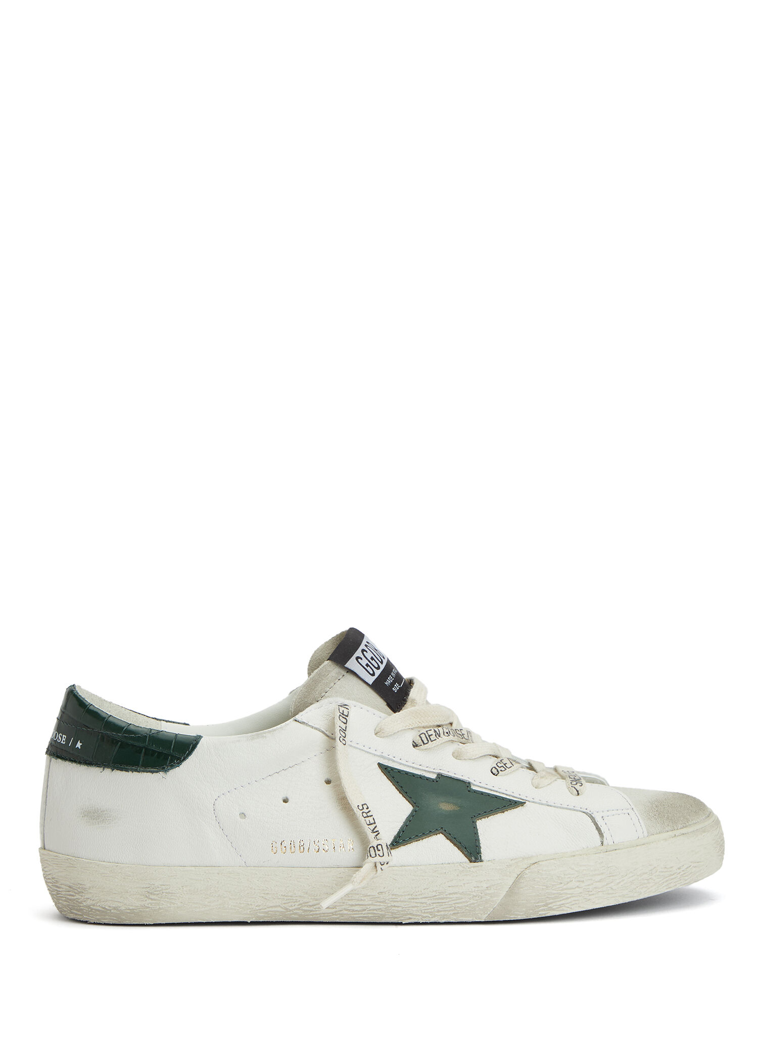 Super Star Beyaz Yeşil Erkek Deri Sneaker