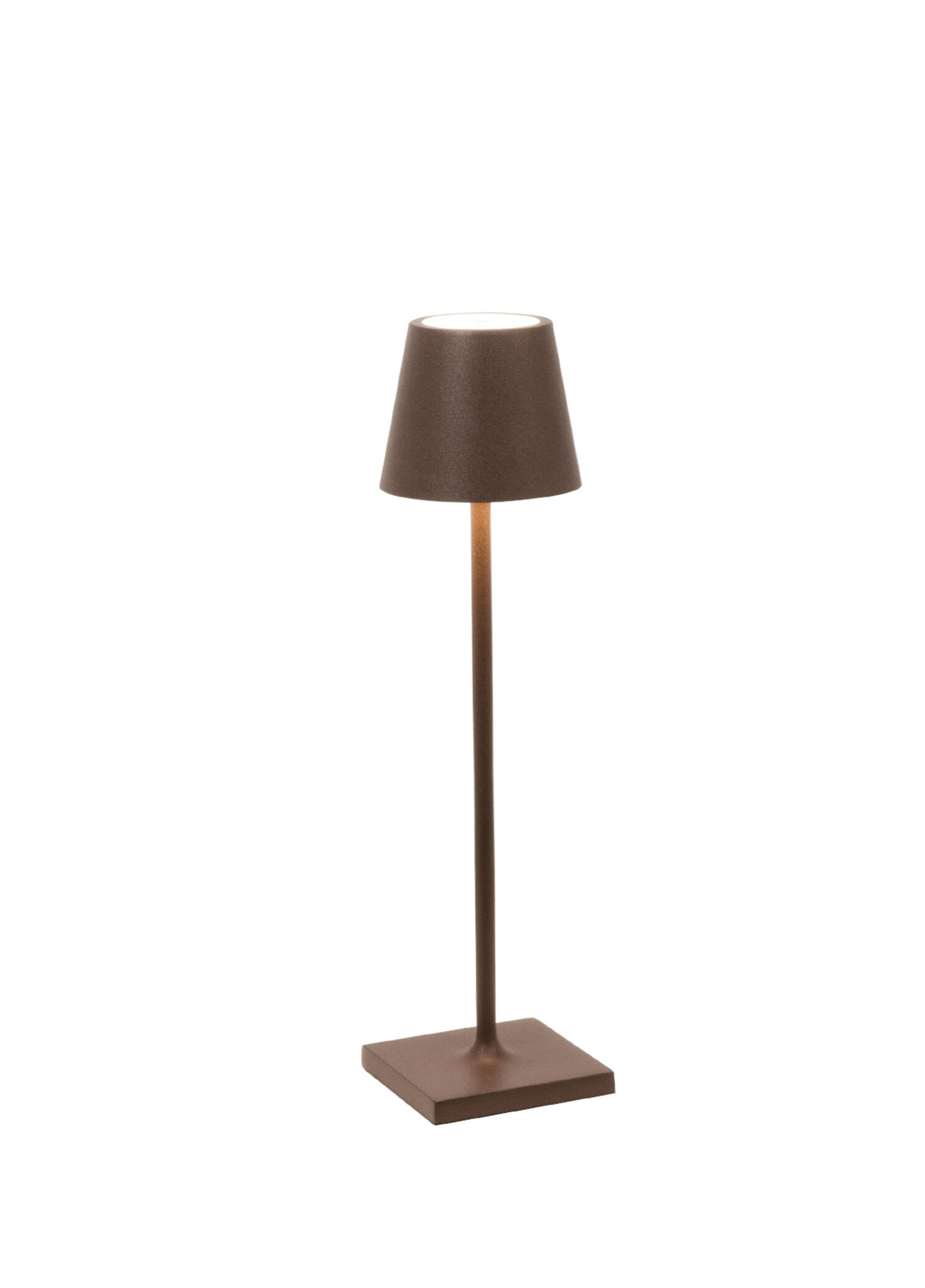 Poldina Kahverengi Micro Şarjlı Led Masa Lambası