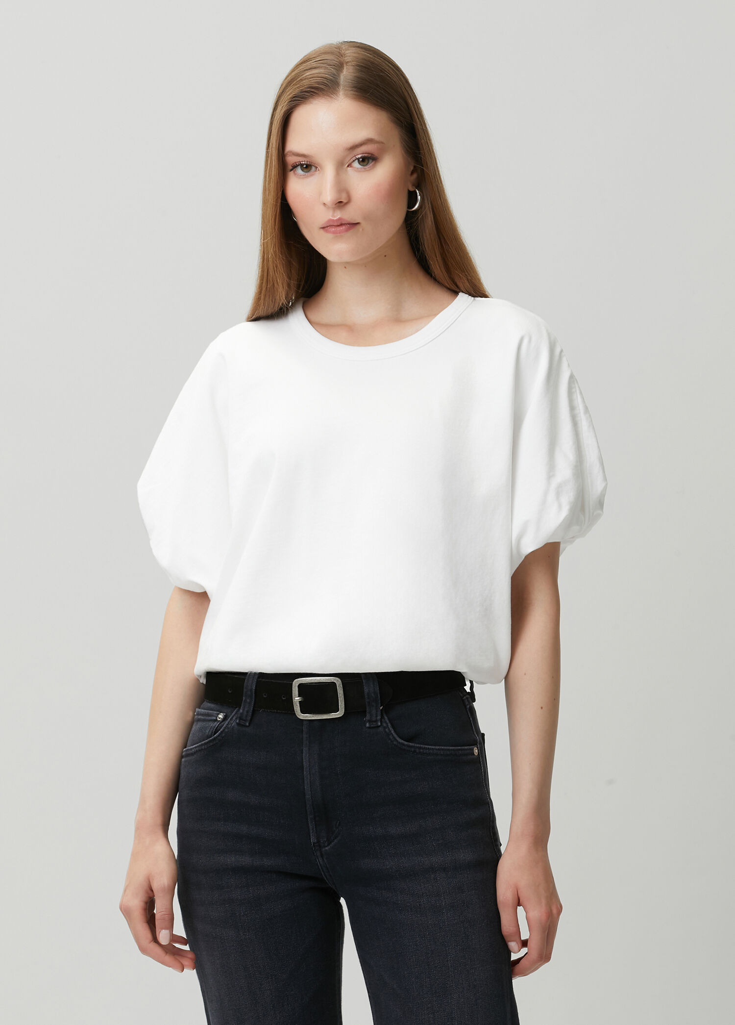 Gia Bubble Beyaz T-shirt