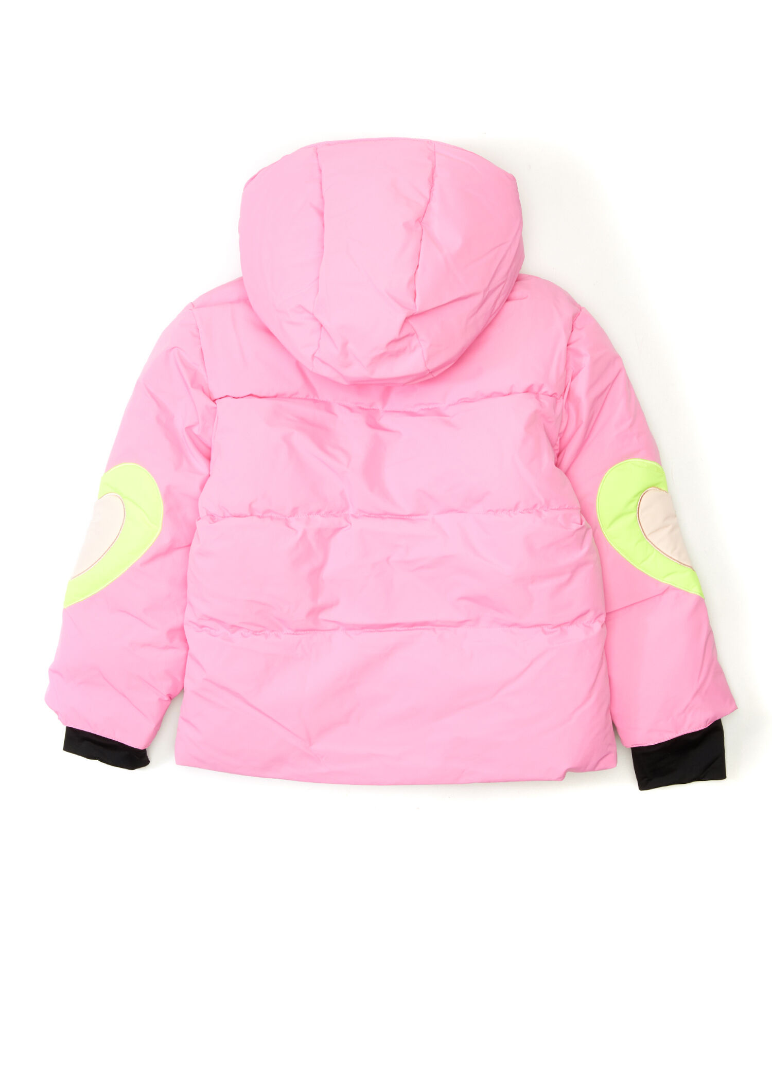 Stella McCartney - Pembe Kapüşonlu Kız Çocuk Puff Kayak Montu - Pembe