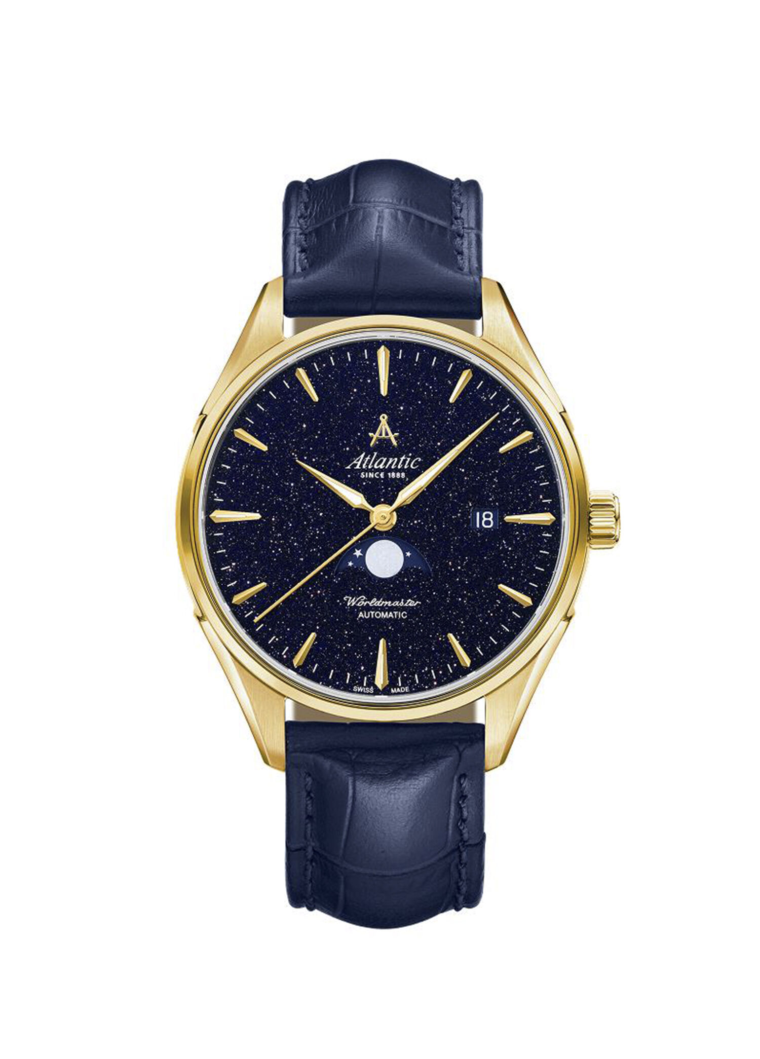 Worldmaster Moonphase Nightsky 52783.45.91 Lacivert Deri Erkek Kol Saati