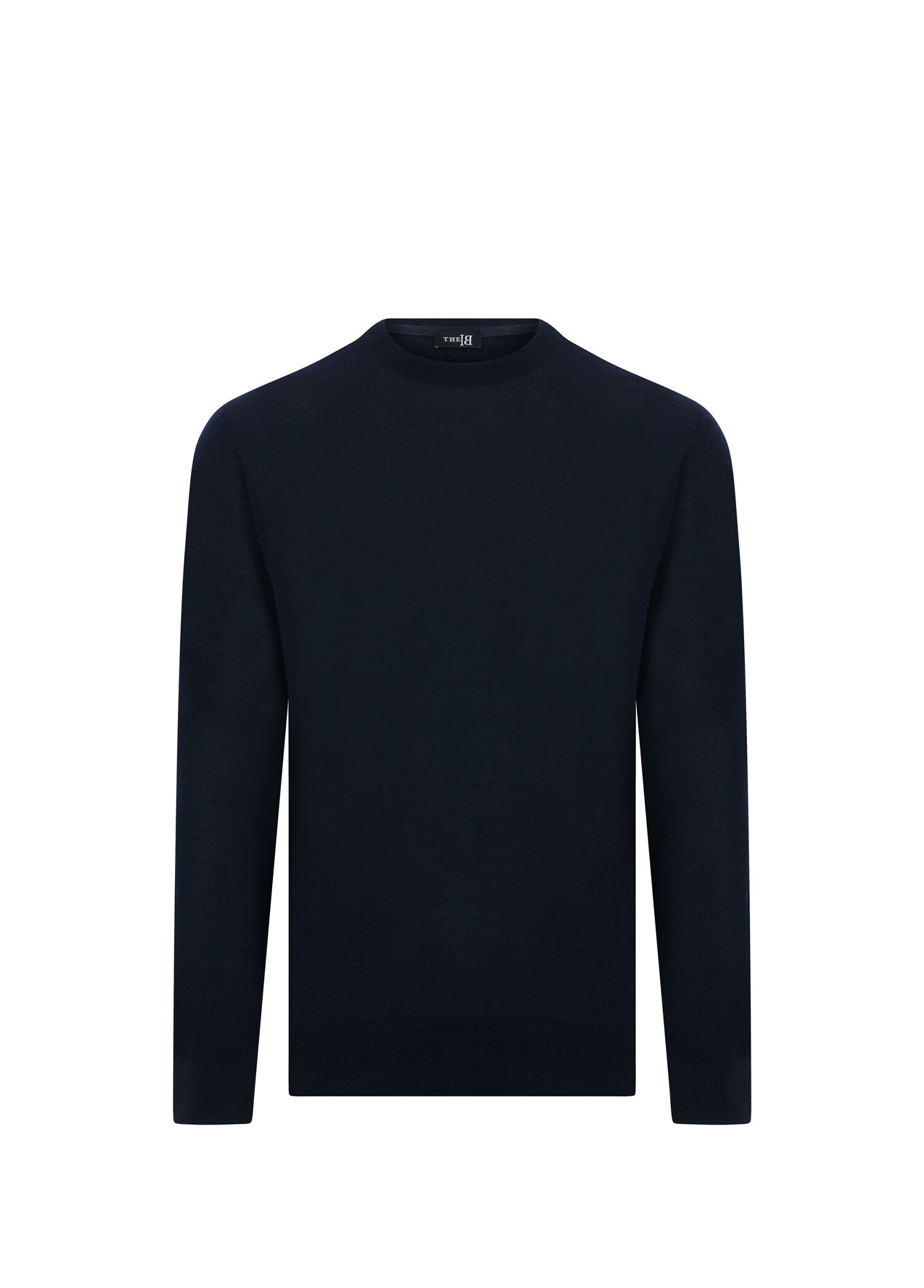 Turati Lacivert Yünlü Slim Fit Uzun Kollu Erkek Triko Kazak