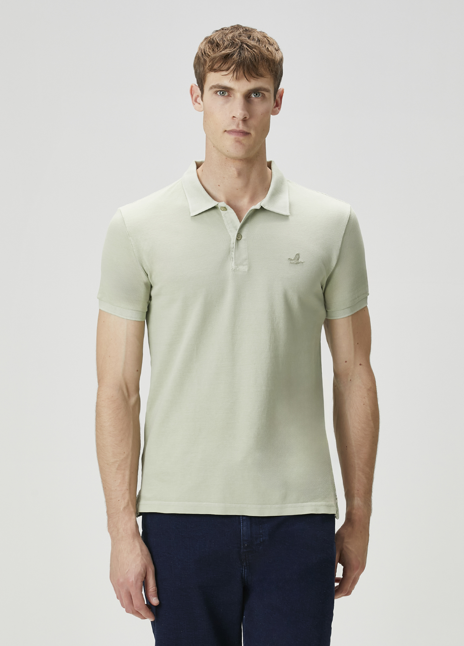 Açık Yeşil Polo Yaka T-shirt