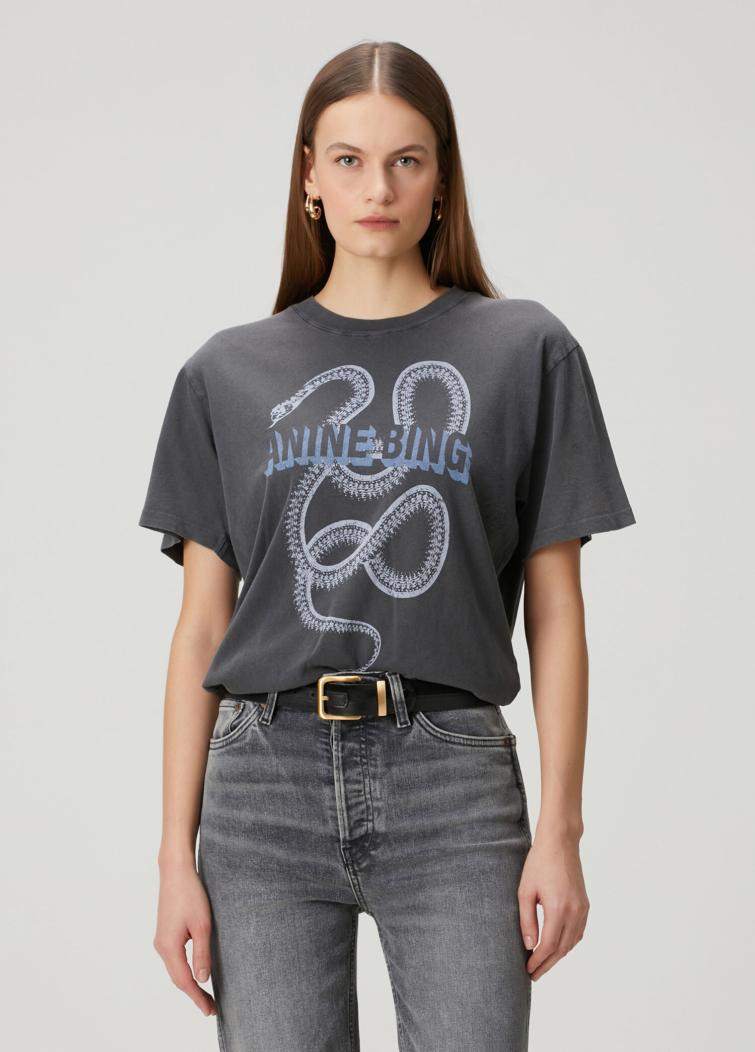 Anine Bing Siyah Kadın Lili Siyah T-shirt 1915421 | Beymen