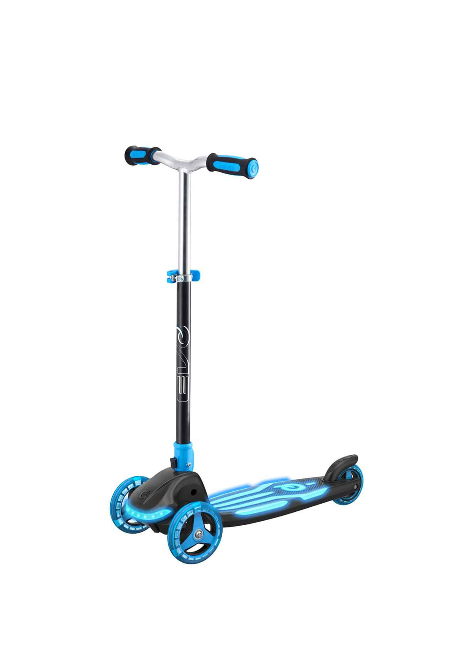 Illuminate Işıklı Mavi 3 Tekerlekli Katlanabilir Unisex Çocuk Scooter
