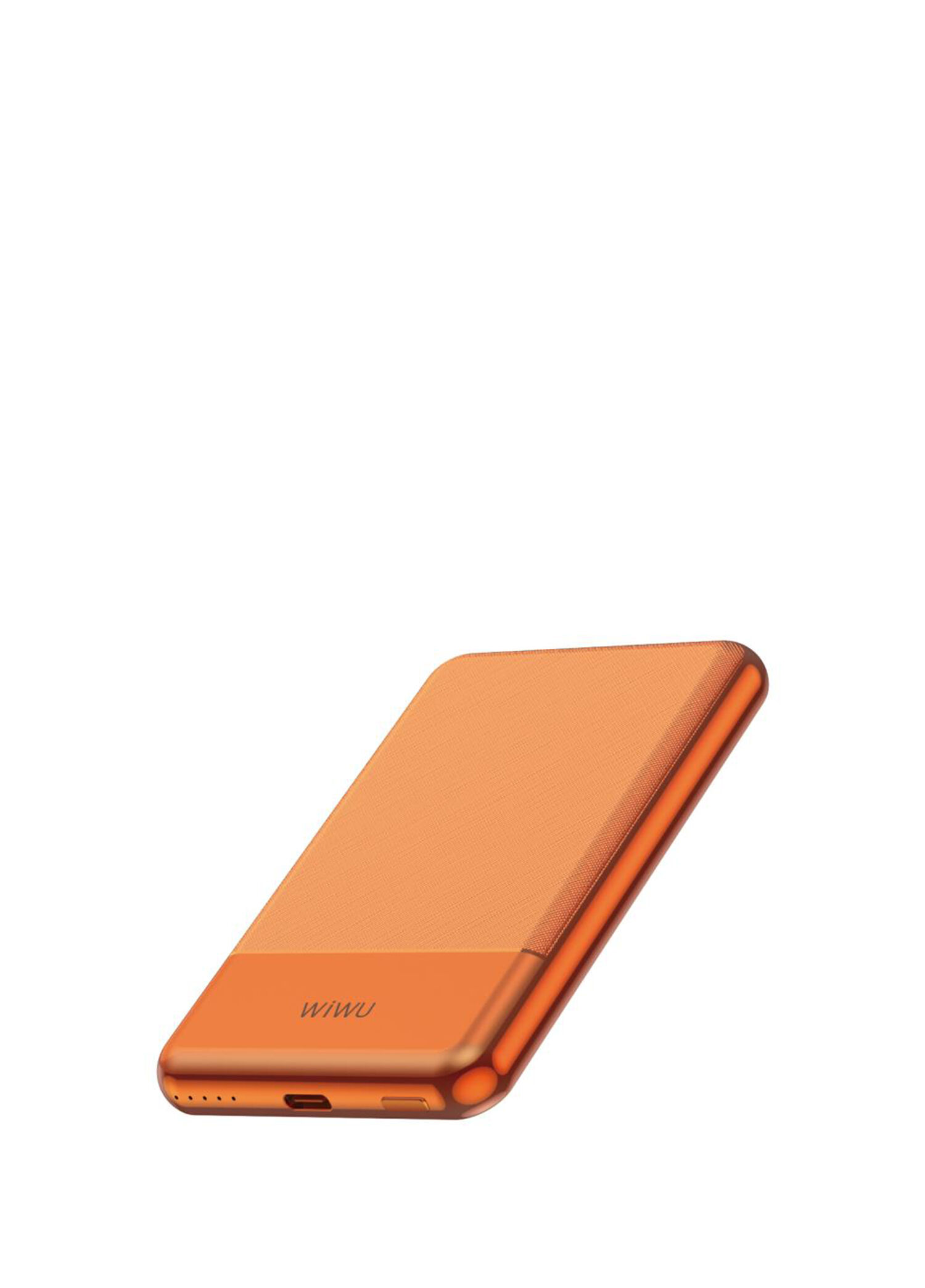 Wi-P088 LED Göstergeli PD 20W Turuncu Kablosuz Powerbank 5000 mAh 15W