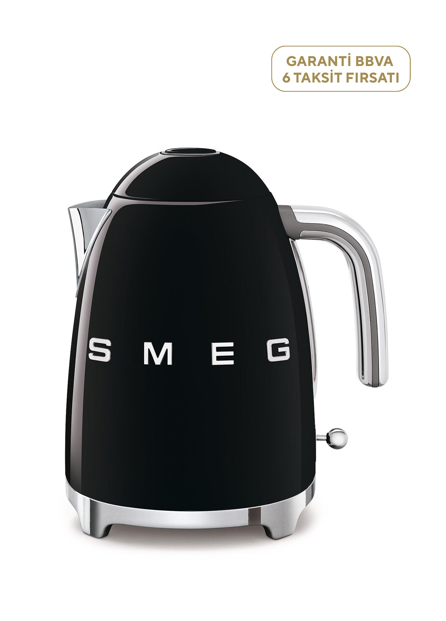 50'S Style Retro Siyah Su Isıtıcı Kettle KLF03BLEU