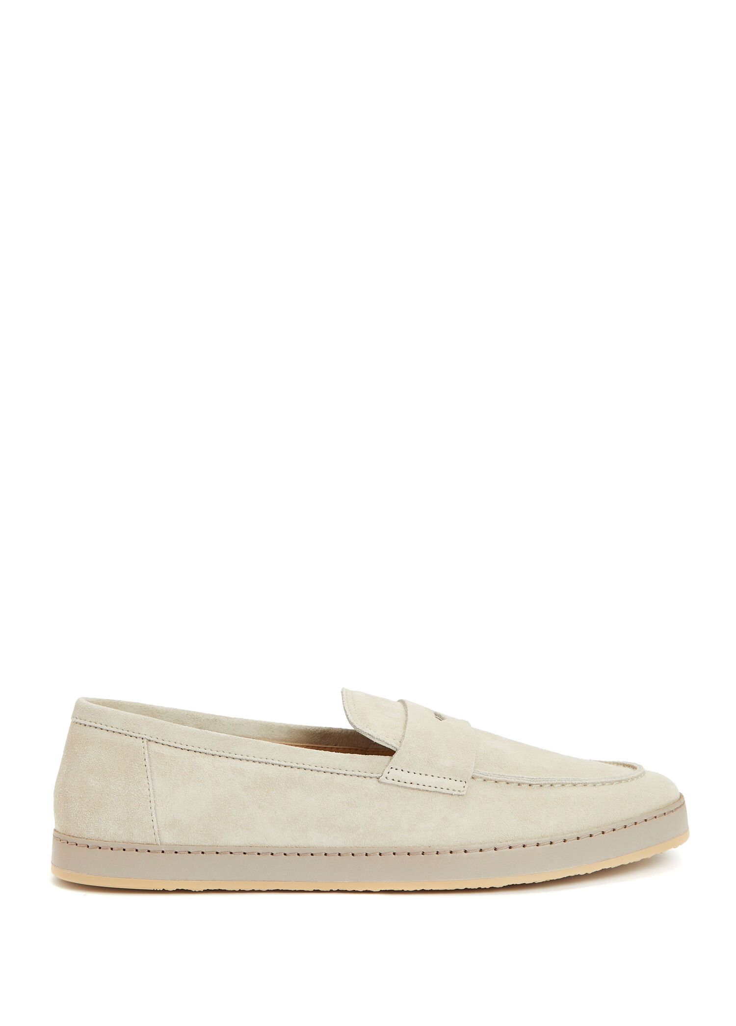 Krem Erkek Deri Loafer