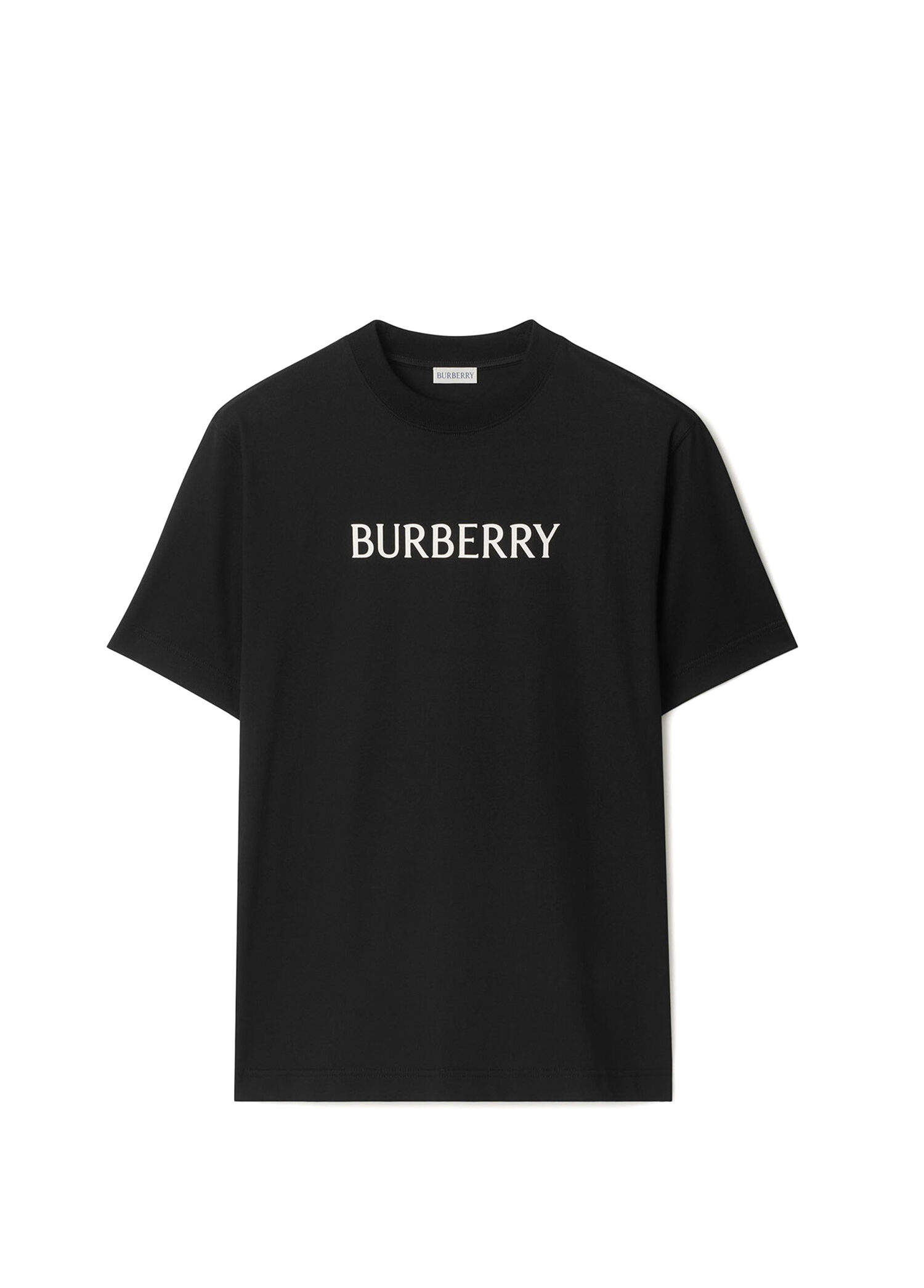 Burberry Siyah Erkek Seth Siyah Kısa Kollu Erkek T-Shirt 1997086
