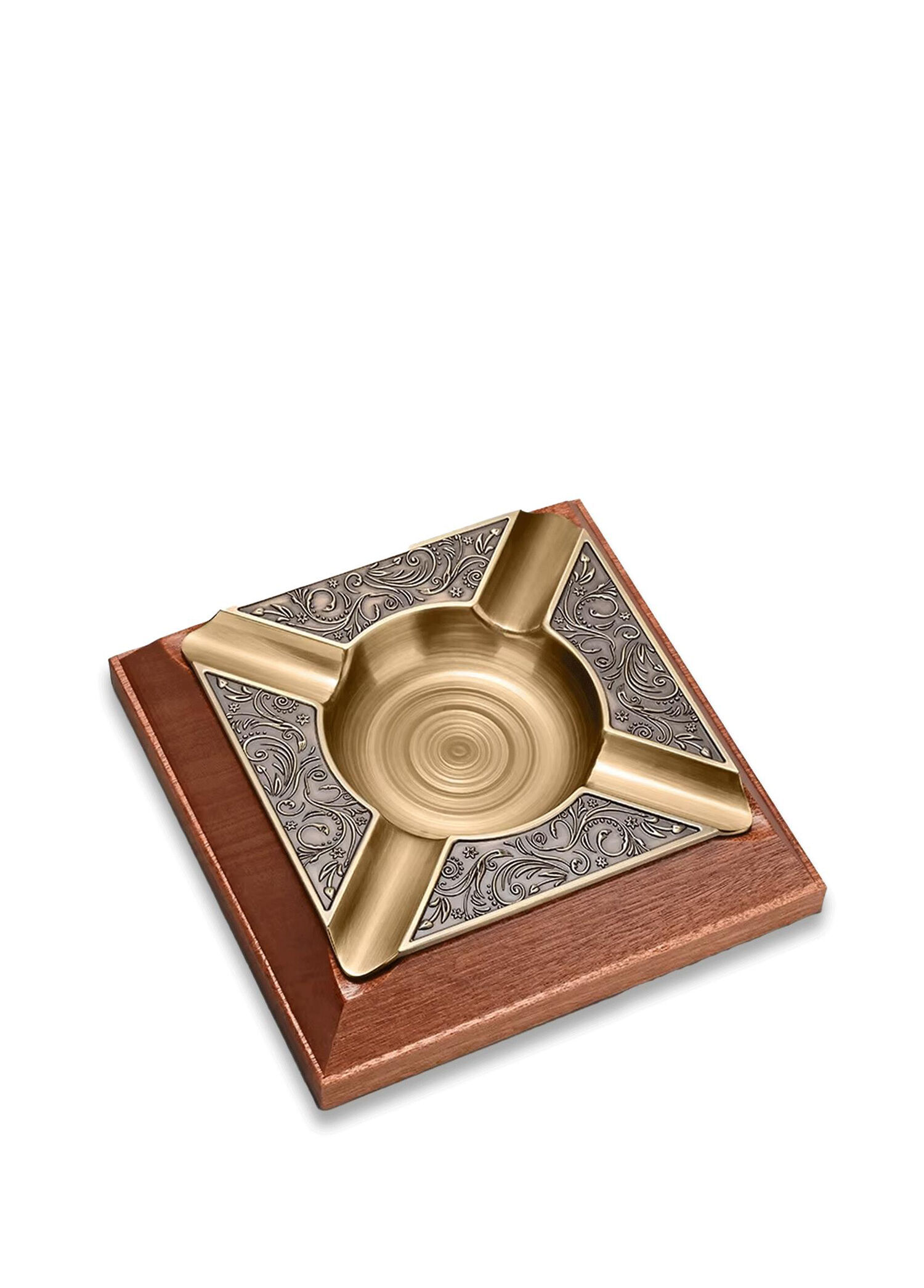 Damascus Bronze Ahşap Puro Küllüğü
