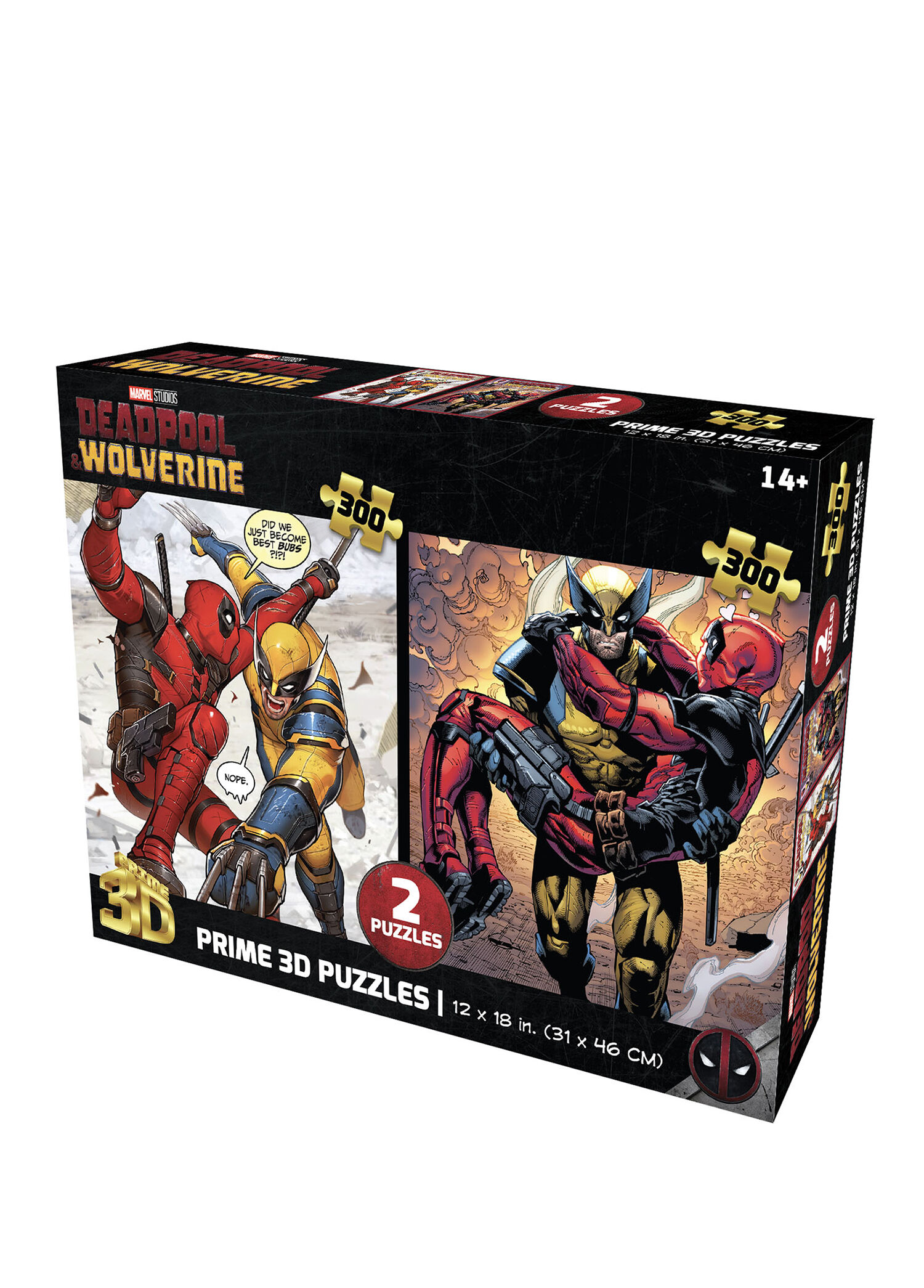 Marvel Deadpool 300 Parça 3D İkili Puzzle