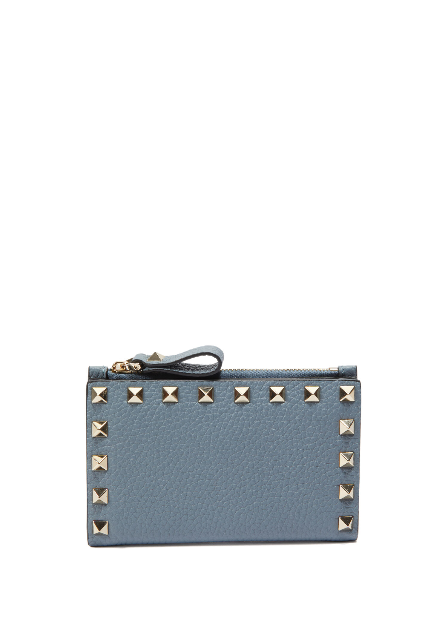 Rockstud Gri Kadın Deri Kartlık