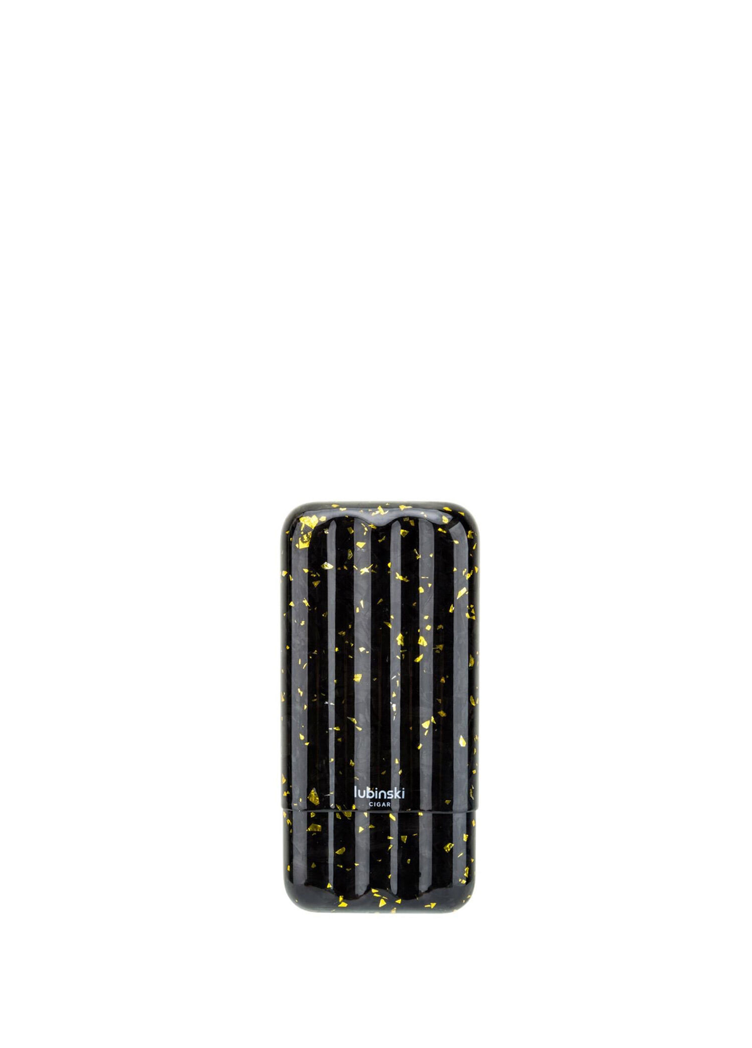 CarbonFiber Siyah Sarı 60 Ring 3'lü Puro Kılıfı