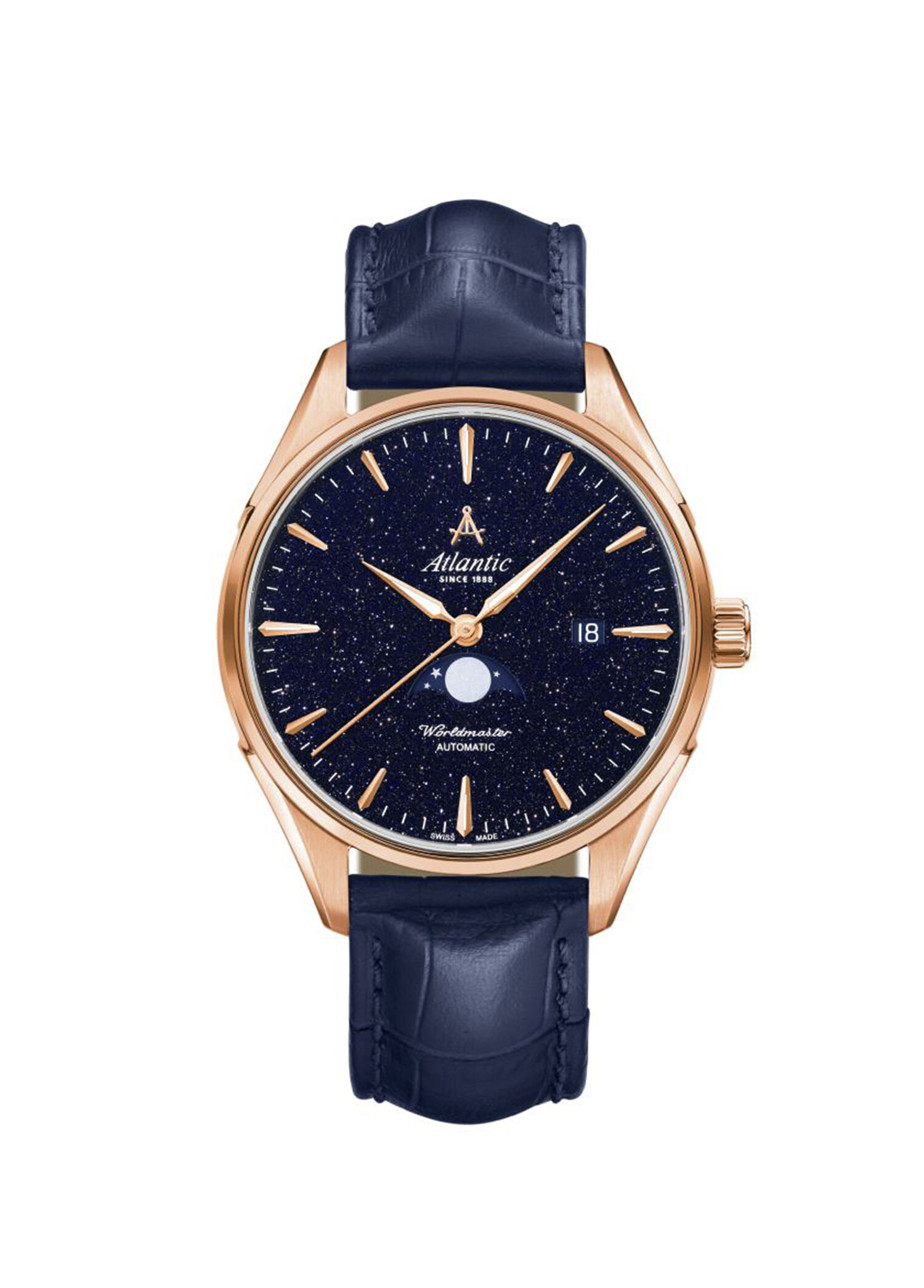 Worldmaster Moonphase Nightsky 52783.44.91 Lacivert Deri Erkek Kol Saati