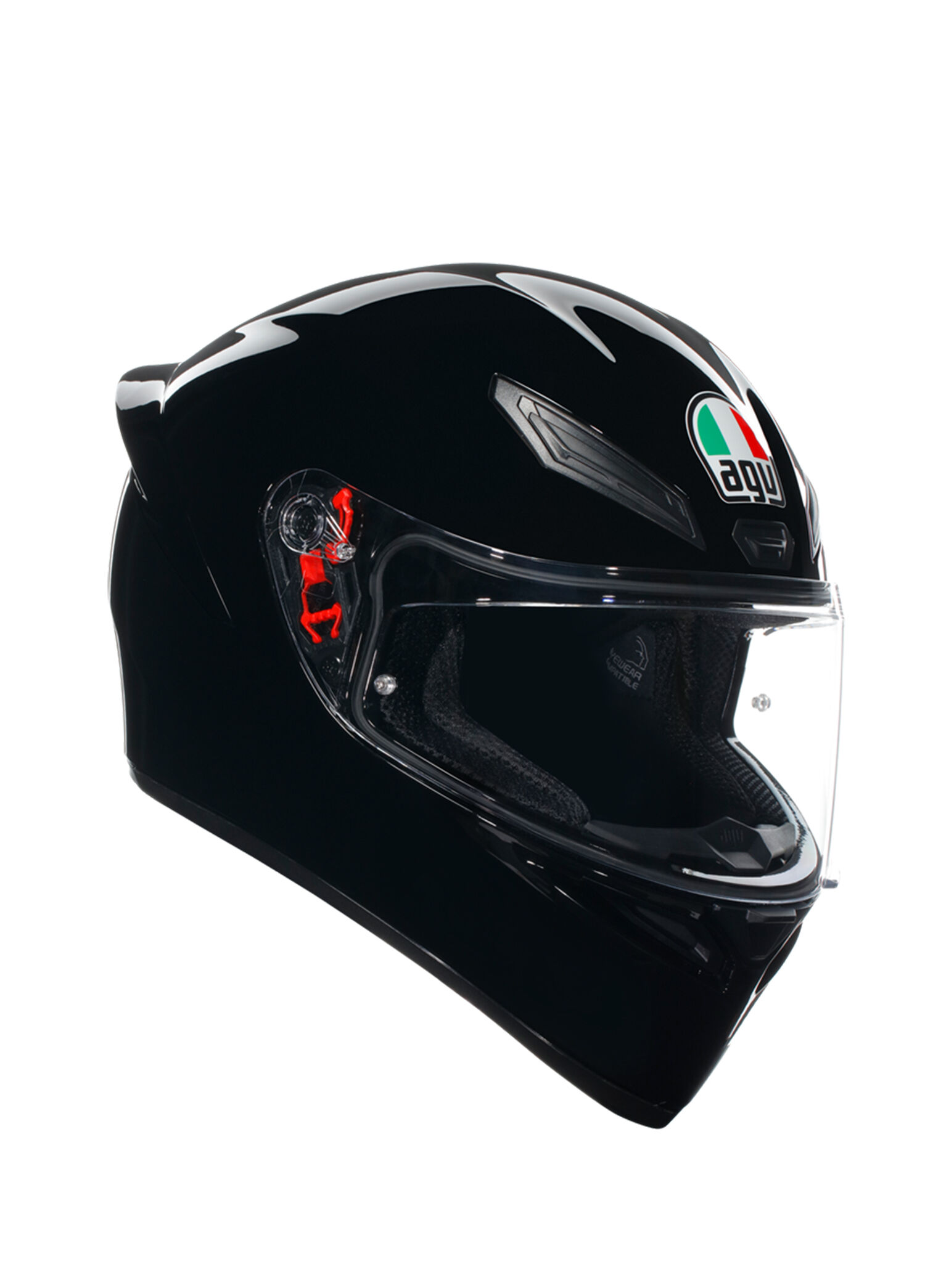 K1 S Mono Black Kapalı Motosiklet Kaskı