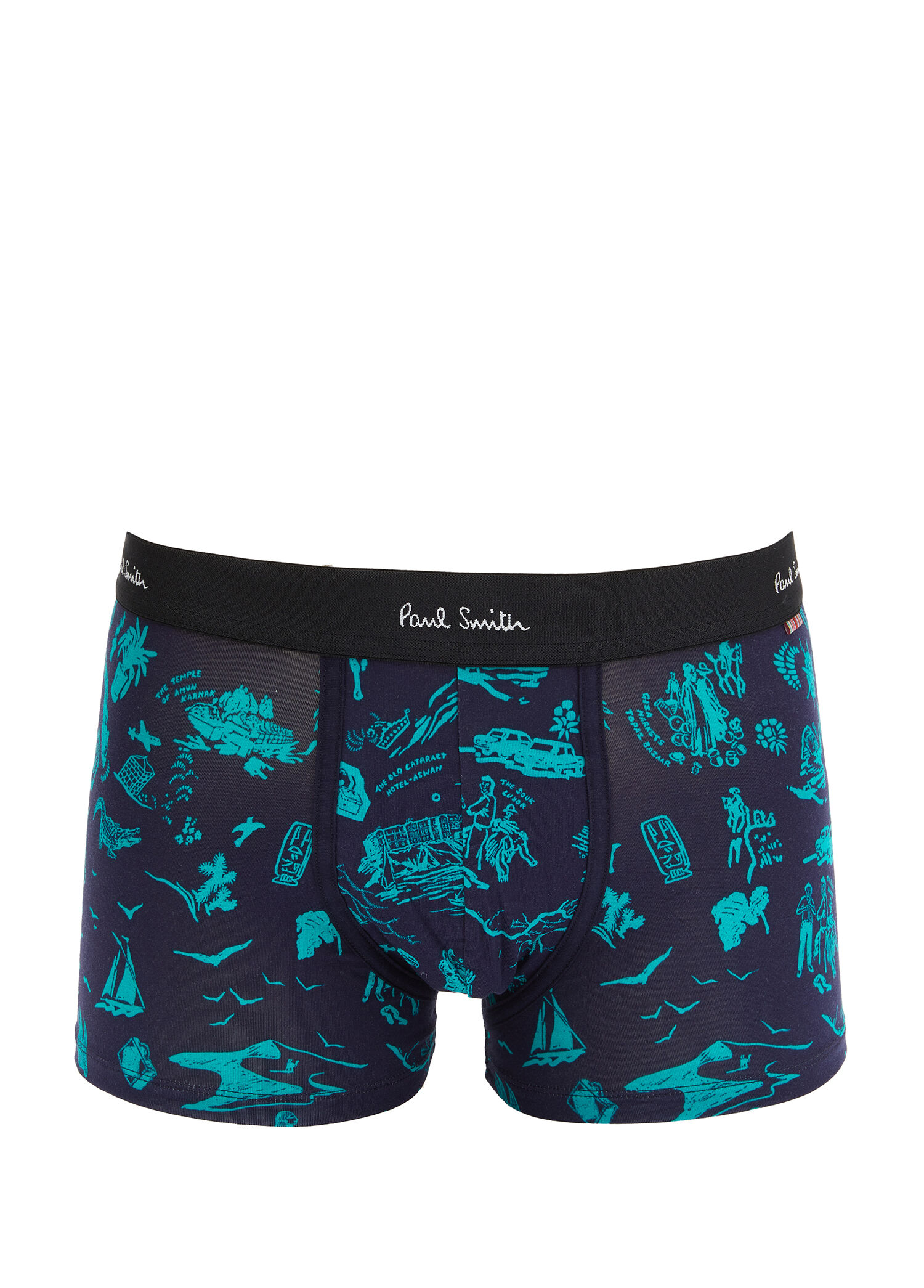 Lacivert Organik Pamuk Boxer