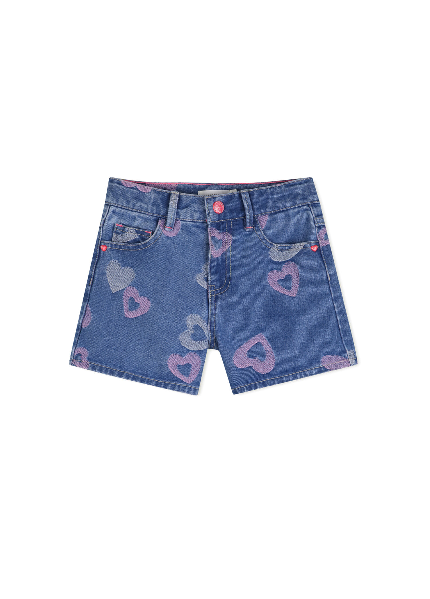 Mavi Logo Nakışlı Kız Çocuk Denim Şort