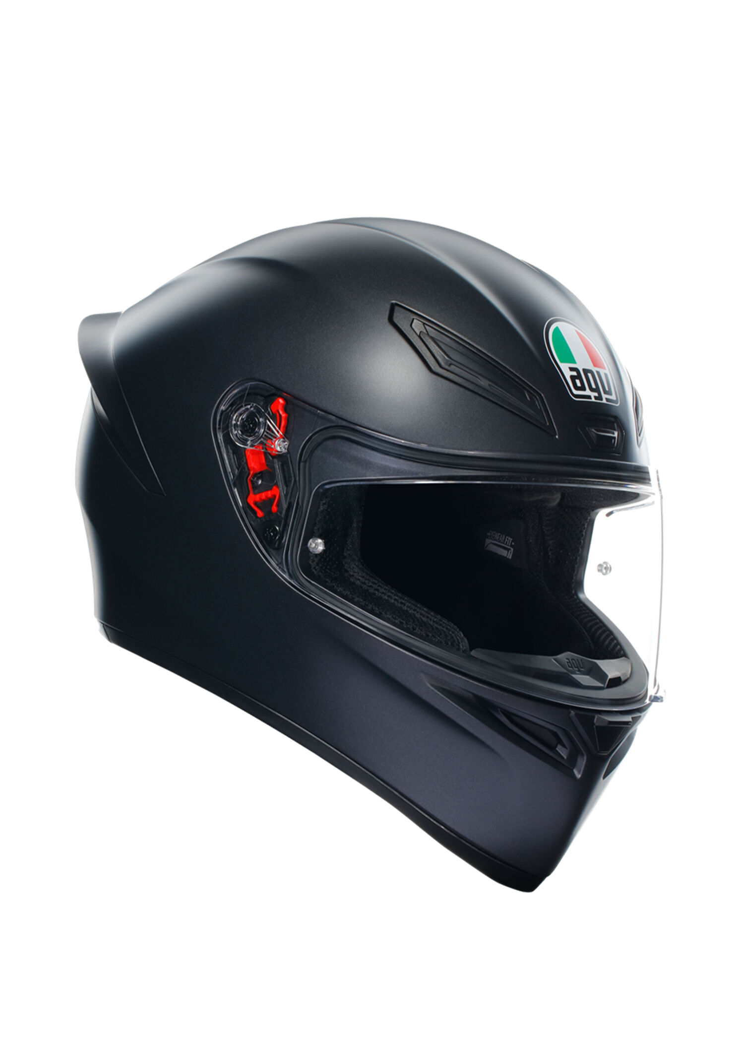 K1 S Mono Matt Black Kapalı Motosiklet Kaskı
