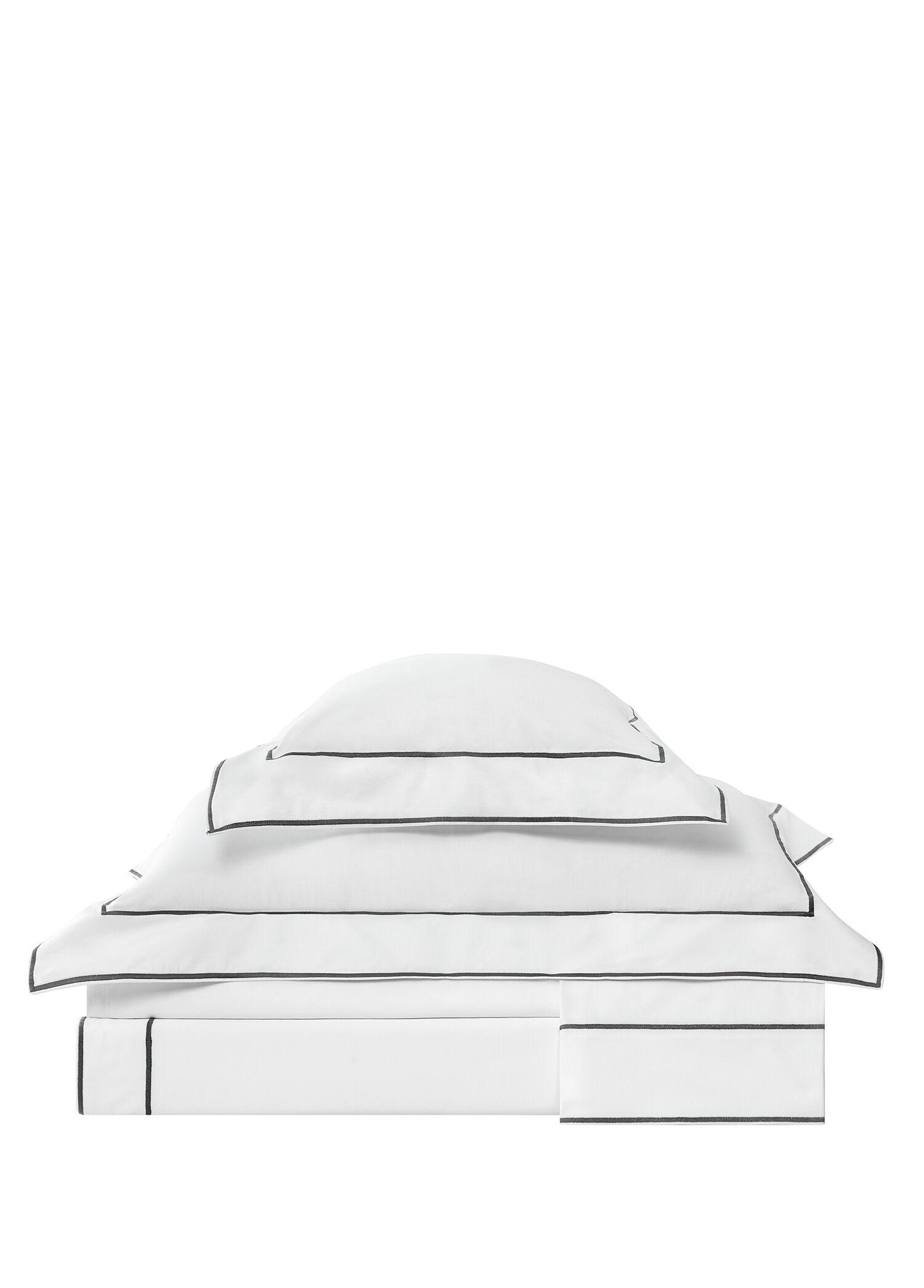 Duo Antrasit İşlemeli Saten King Size Nevresim Takımı 240 x 220 cm