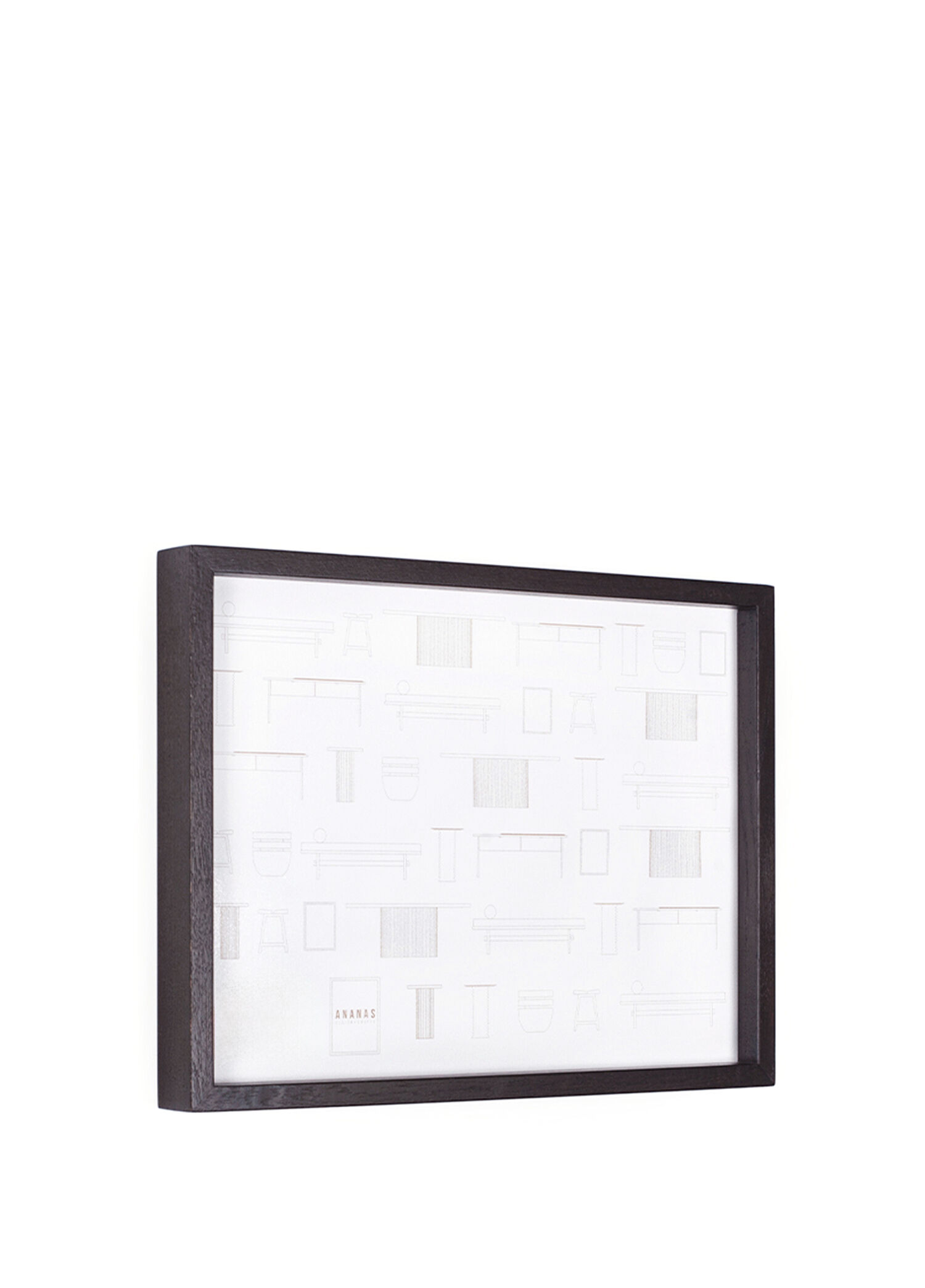 Edge Serisi Dark Masif Ahşap Çerçeve 32 x 42 cm