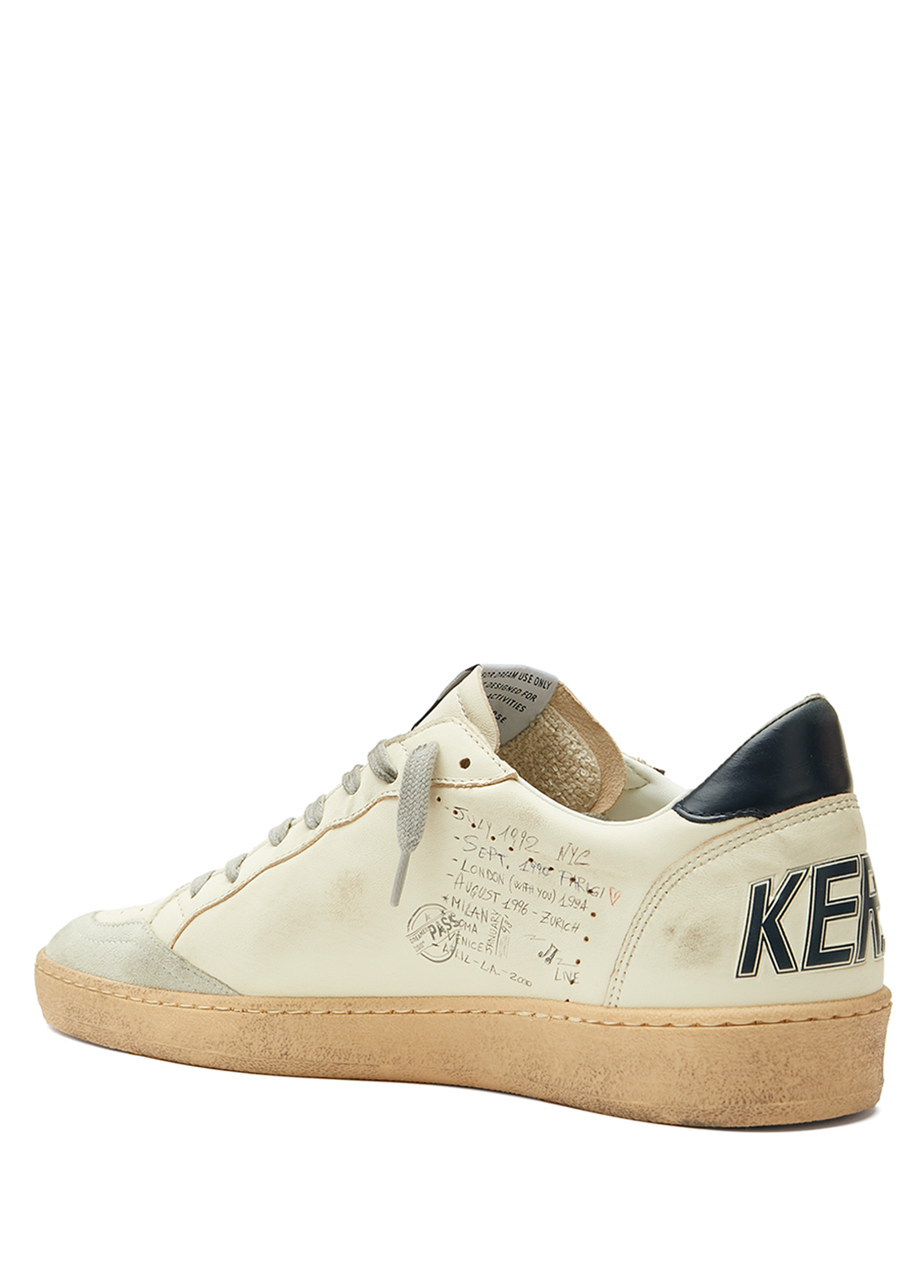 Navy-White Golden Goose Navy-White Men Ballstar Navy Blue White