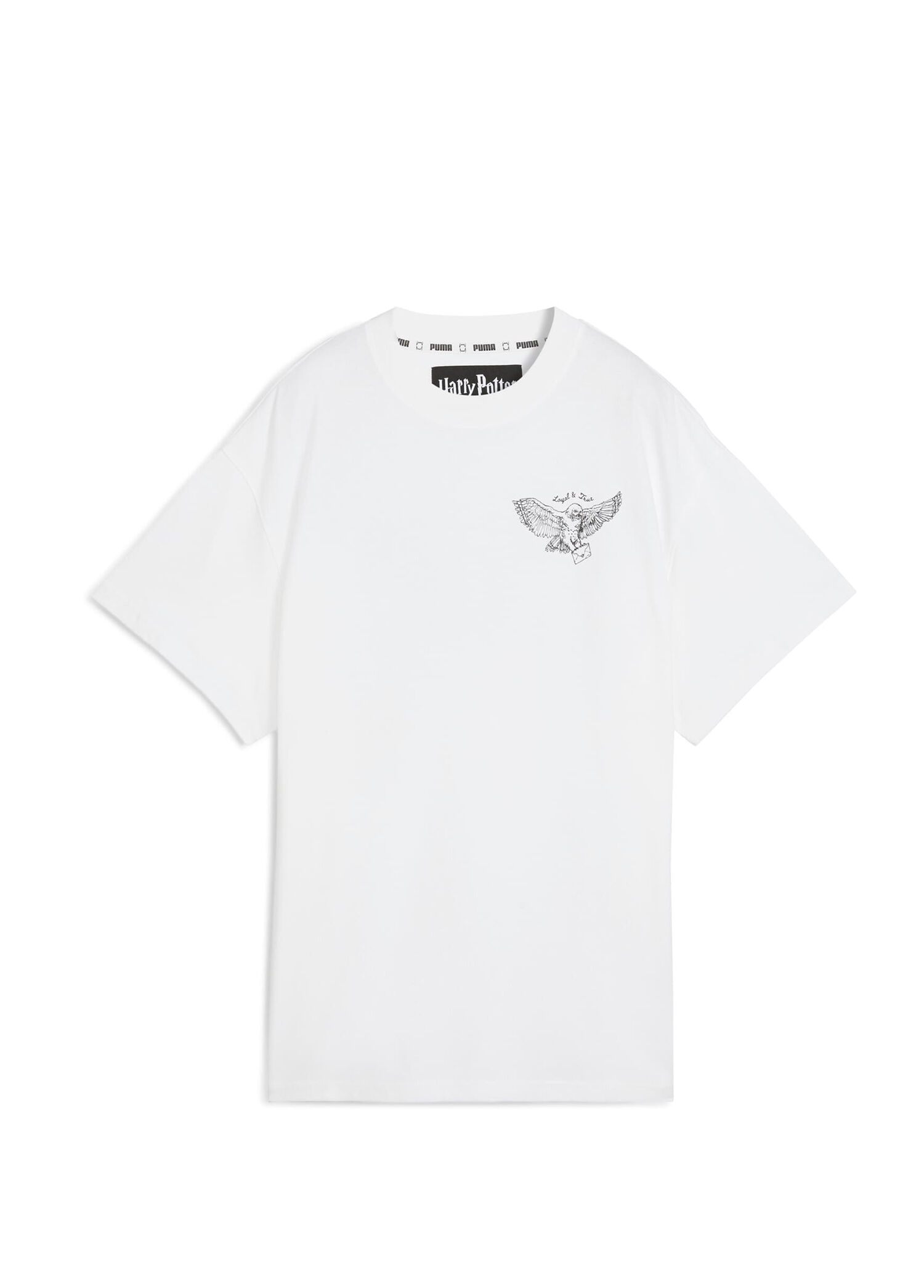 PUMA HOOPS x HARRY POTTER White Kısa Kollu Kadın T-Shirt