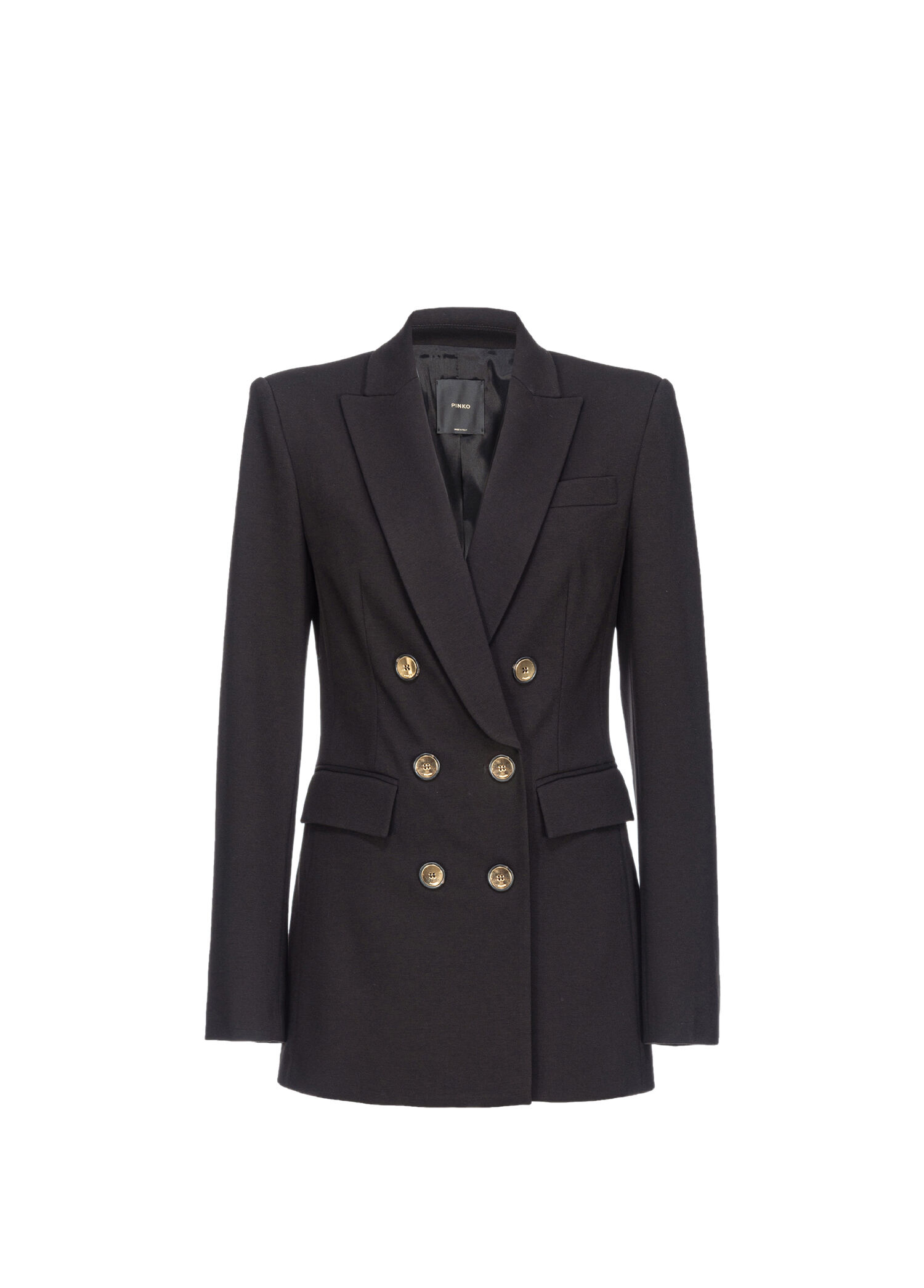 Glorioso Siyah Kruvaze Kadın Blazer Ceket