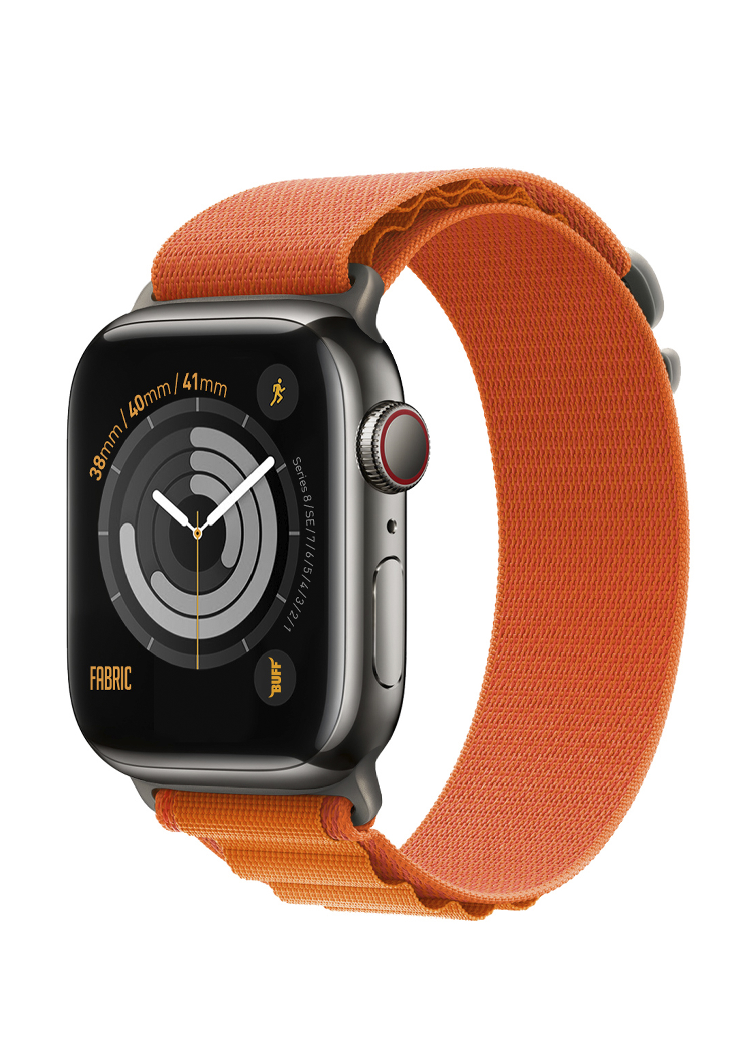 Apple Watch Fabric Band 38/40/41mm Orange Akıllı Saat Kordon