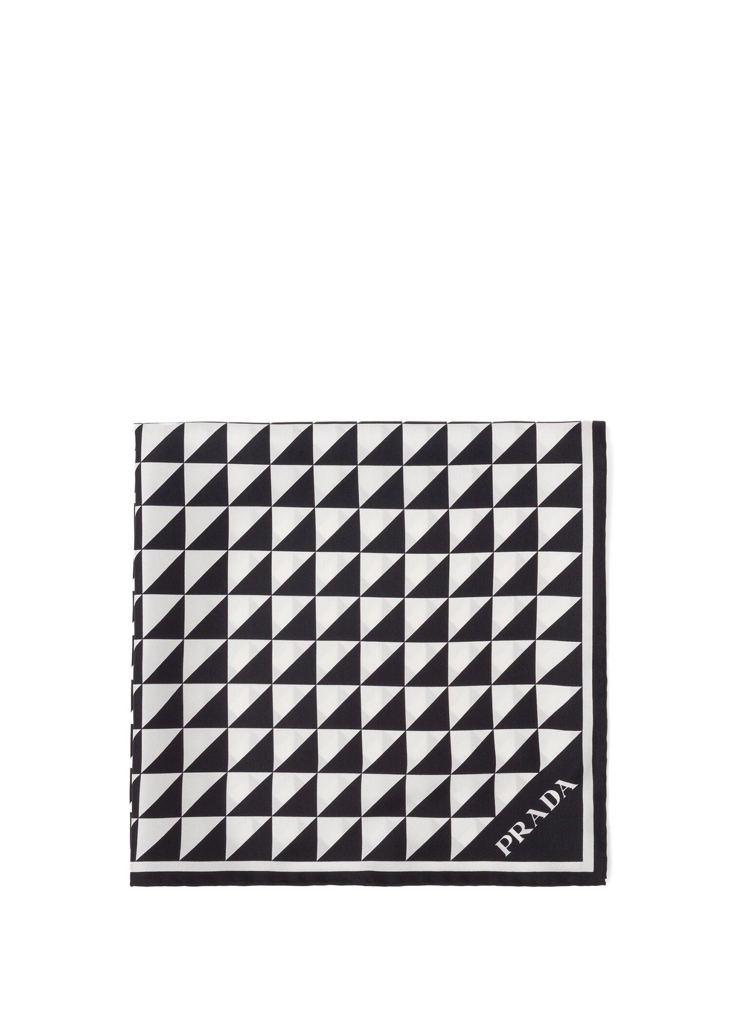 Desenli İpek Twill Fular