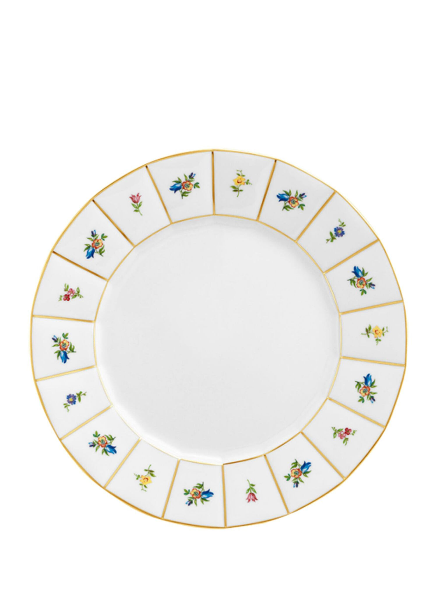 P Furstenberg Grecque Mille Fleurs Renkli Desenli Porselen Ara Servis Tabagi 244 Cm